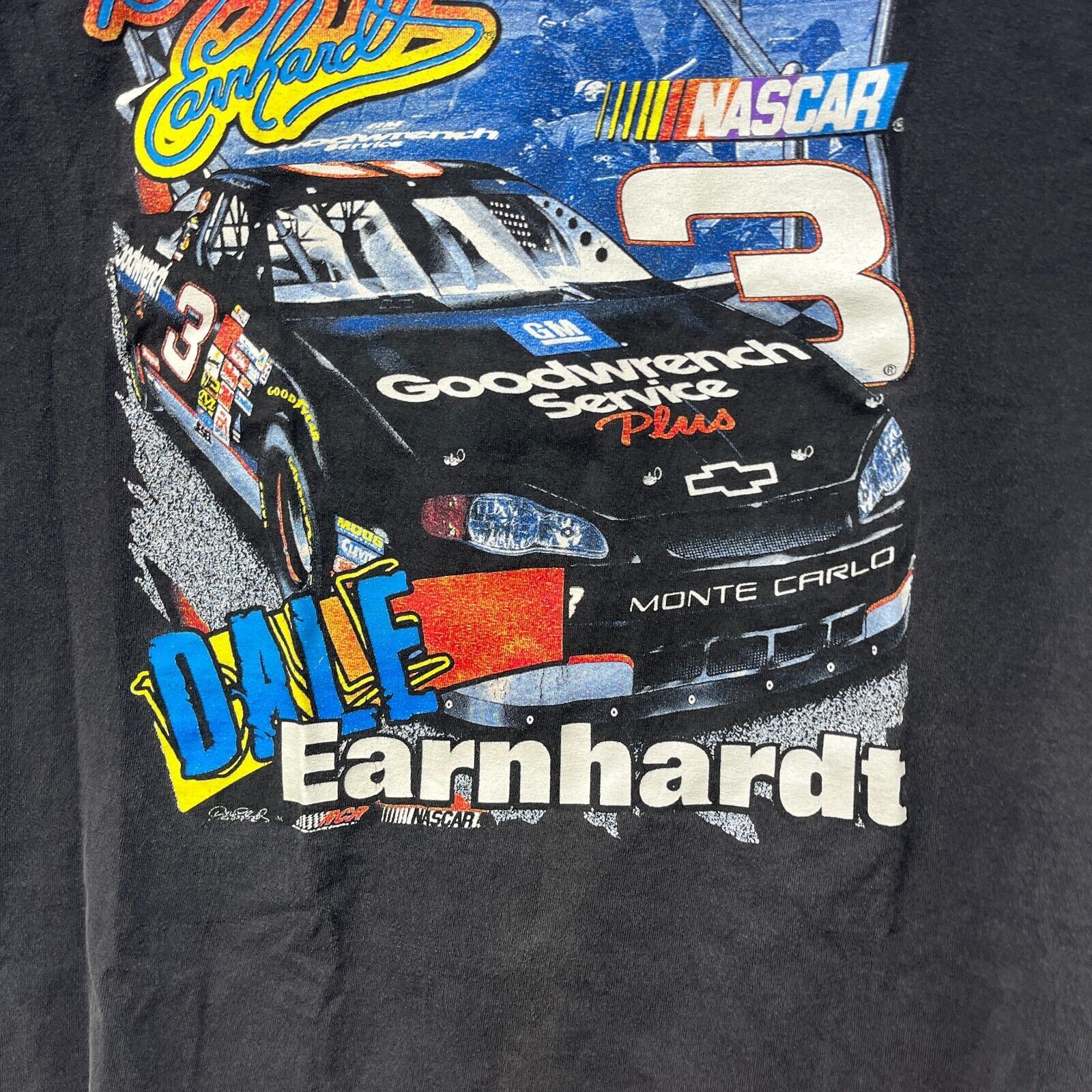 NASCAR × Vintage Vintage NASCAR Dale Earnhart Racing Shirt Medium Faded Black Size US M / EU 48-50 / 2 - 3 Thumbnail