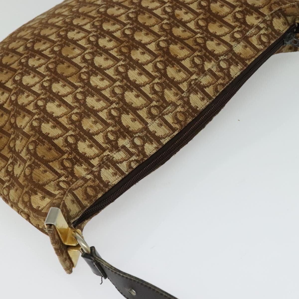 Dior DIOR Trotter Canvas Shoulder Bag Brown Gold Size ONE SIZE - 6 Thumbnail