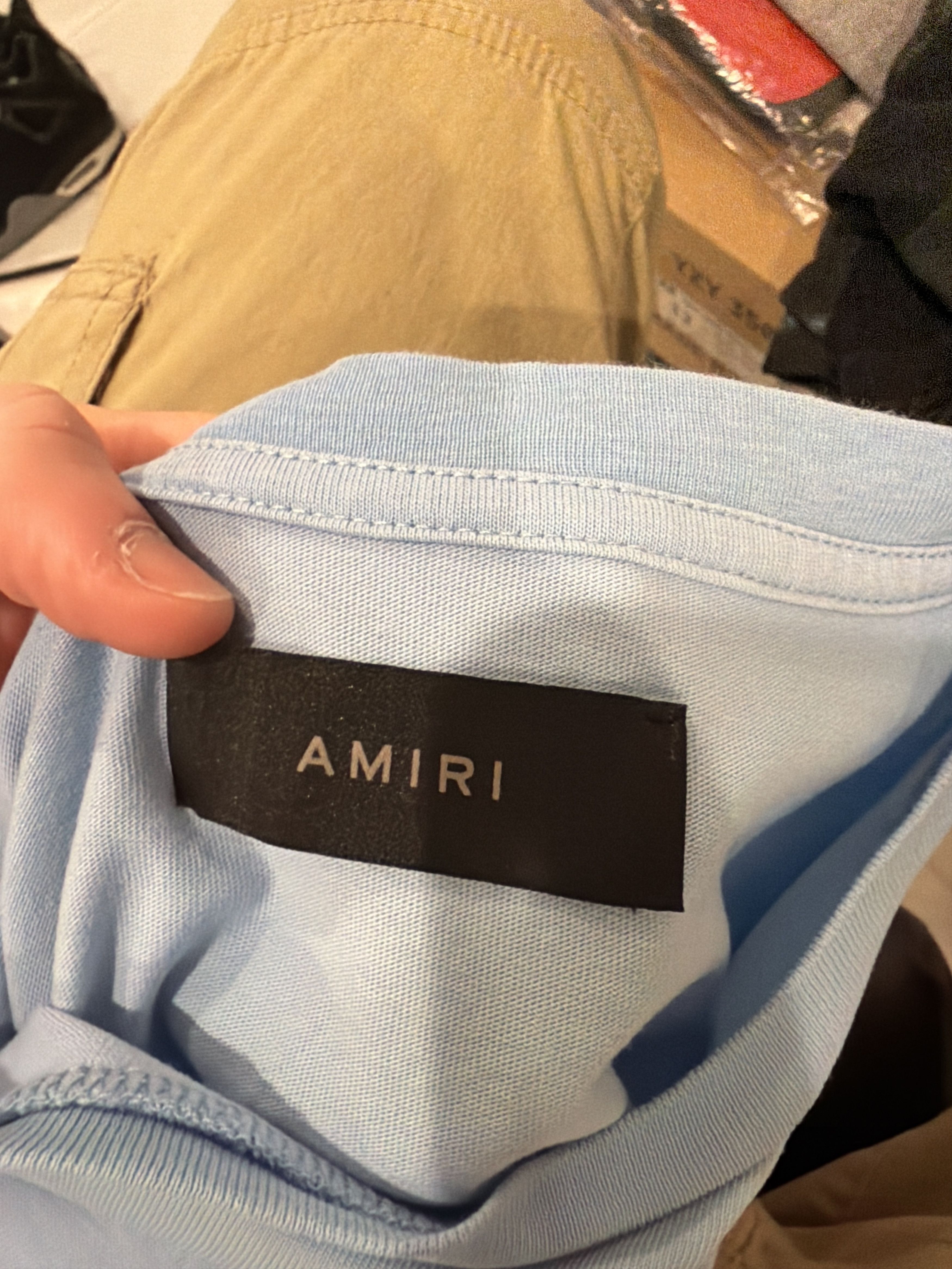 Amiri Amiri Blue MA Logo tee Size US L / EU 52-54 / 3 - 7 Thumbnail