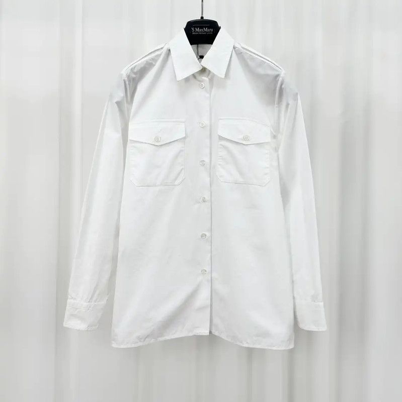 Prada Prada Women's White Long Sleeve Shirt Size S / US 4 / IT 40 - 1 Thumbnail