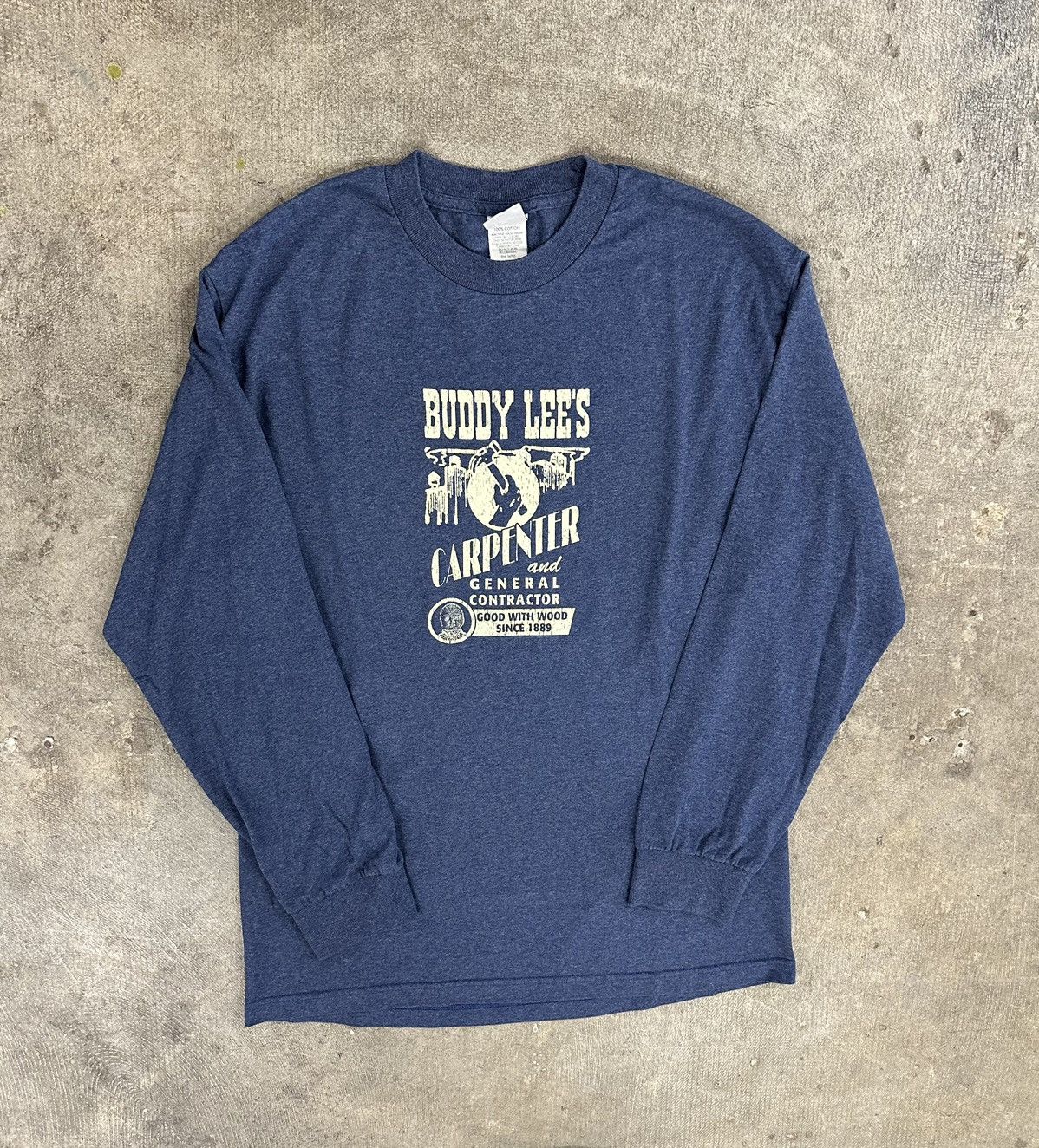 Lee × Vintage Vintage 90s Lee Buddy Lee’s Navy Blue Long Sleeve Size US L / EU 52-54 / 3 - 1 Thumbnail