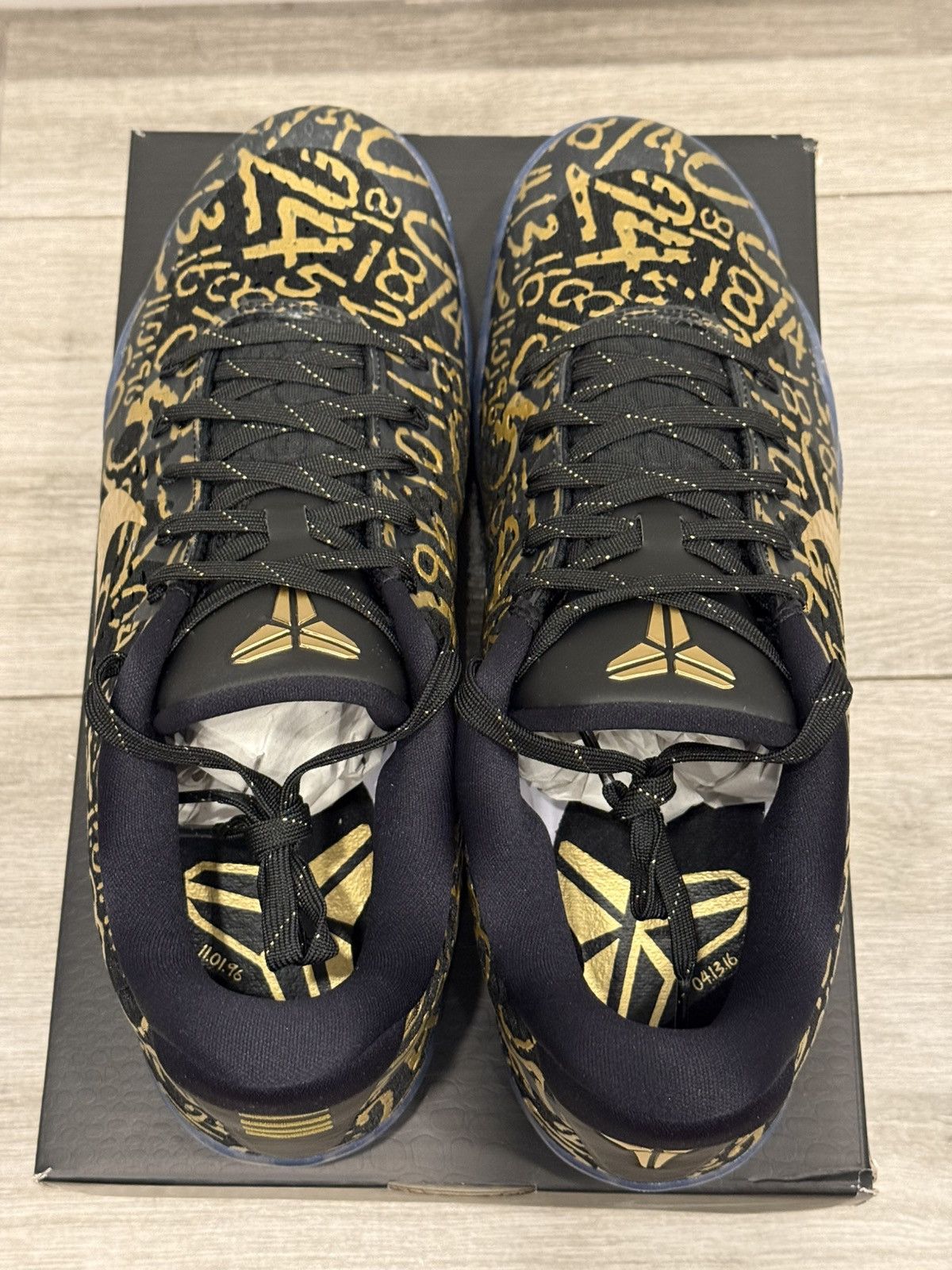 Nike Nike Kobe 11 Protro Low Mamba Day Multi-Color Black Gold 12 Size US 12 / EU 45 - 7 Thumbnail