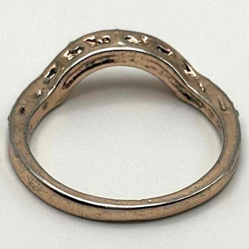 Other Rose Gold Crystal Wave Ring Size ONE SIZE - 5 Thumbnail