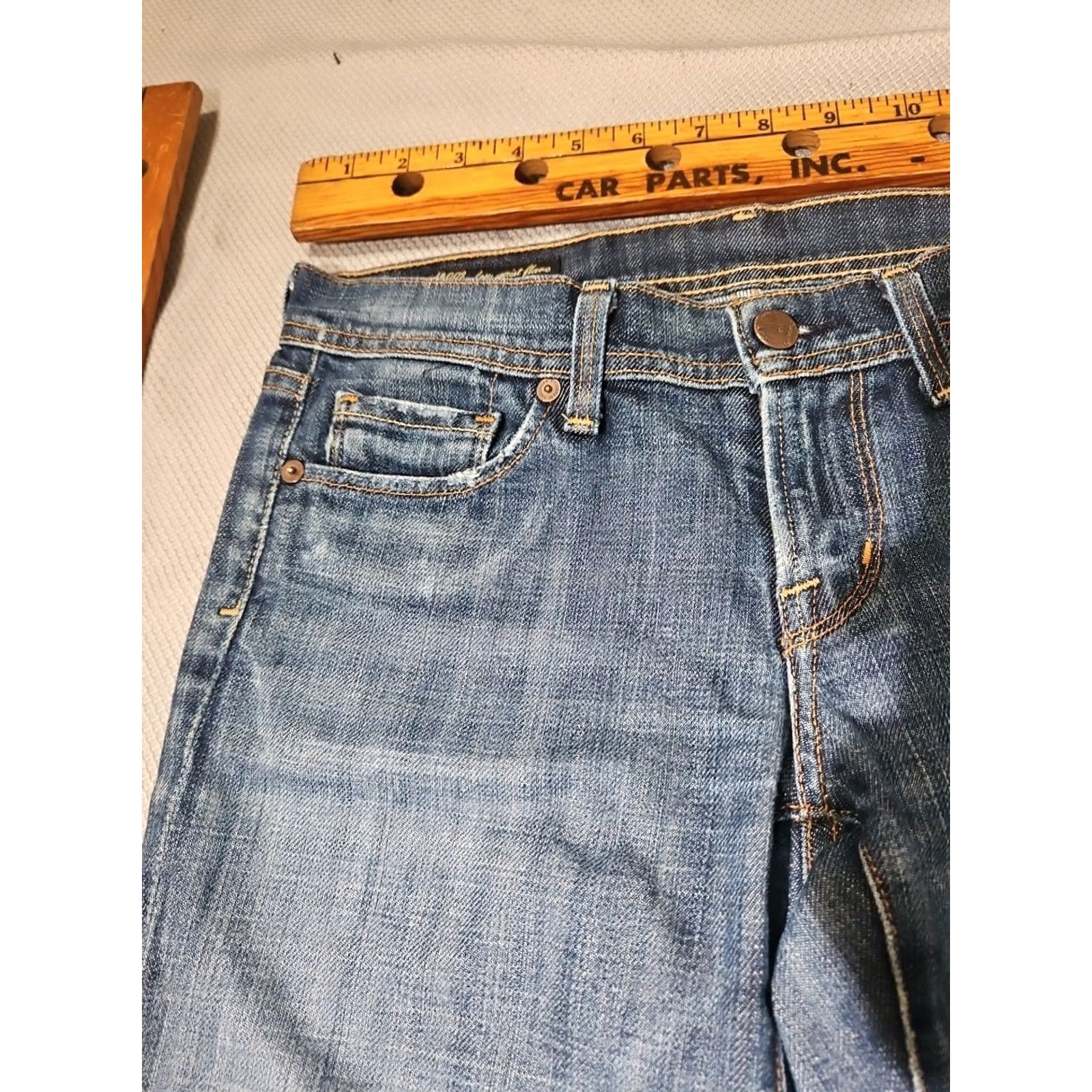 Citizens Of Humanity Citizens of Humanity Jeans Womens 26 Dark Wash Low Waist Flare Zip Button Size 26" / US 2 / IT 38 - 3 Thumbnail