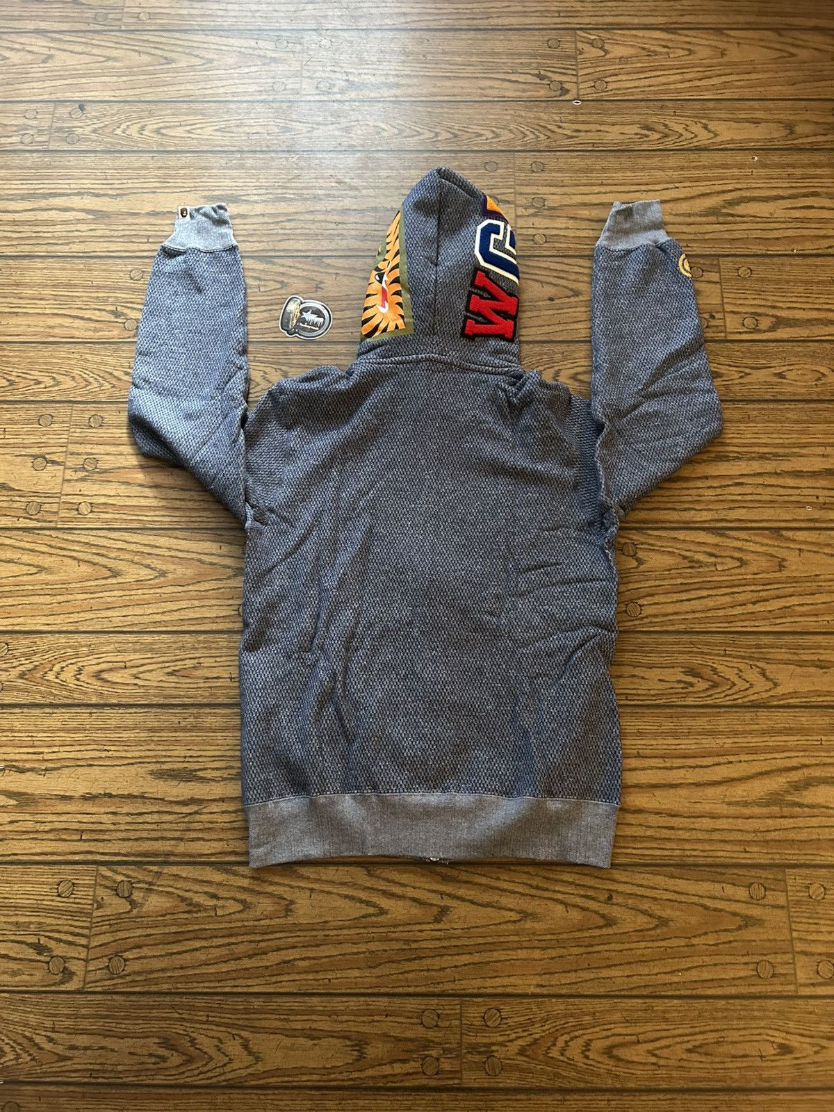 Bape NEW Bape Navy Knitted Shark Full Zip Hoodie Size US M / EU 48-50 / 2 - 3 Thumbnail