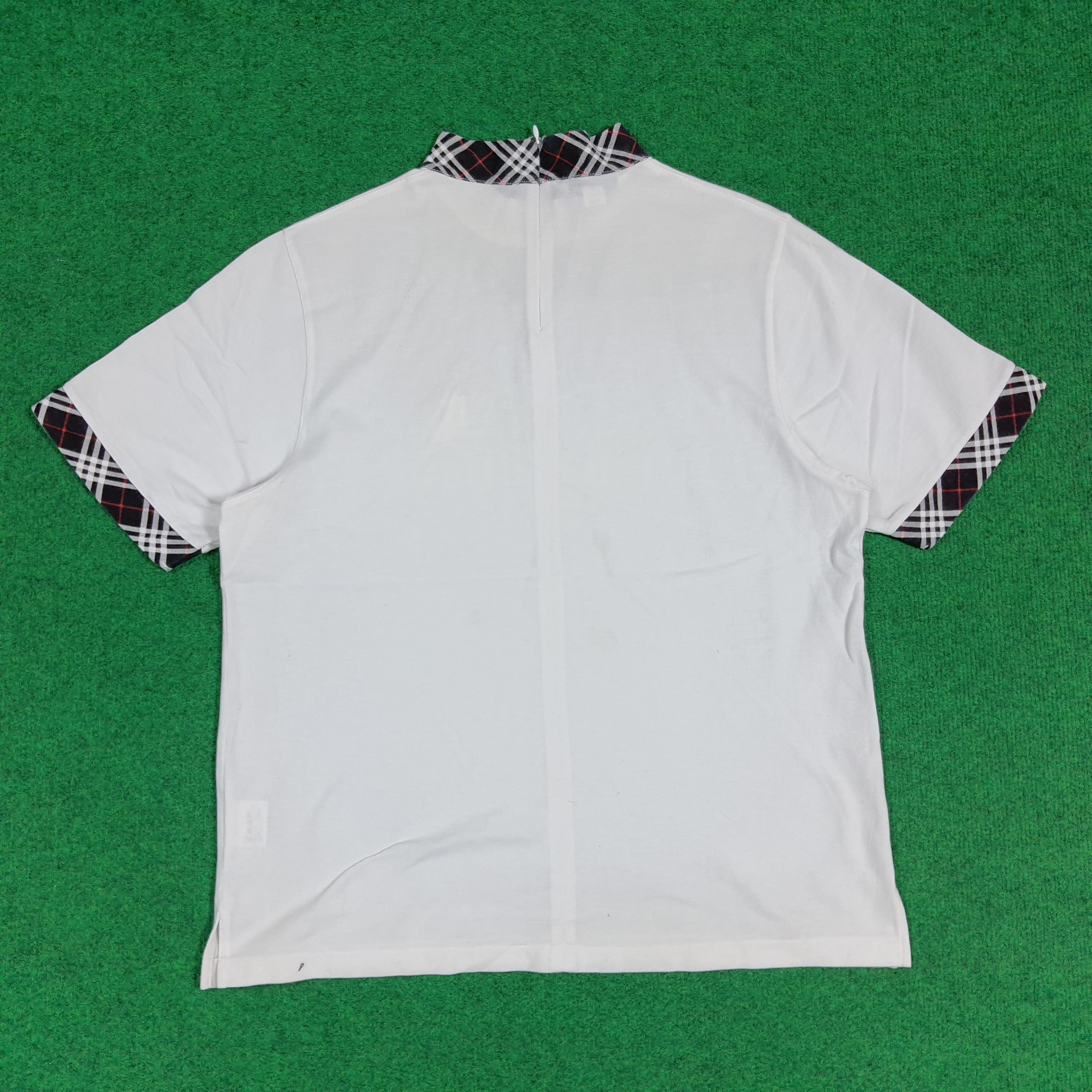 Burberry Vintage Burberrys' Nova Check Back Zipper Tshirt C285N4 Size M / US 6-8 / IT 42-44 - 4 Thumbnail