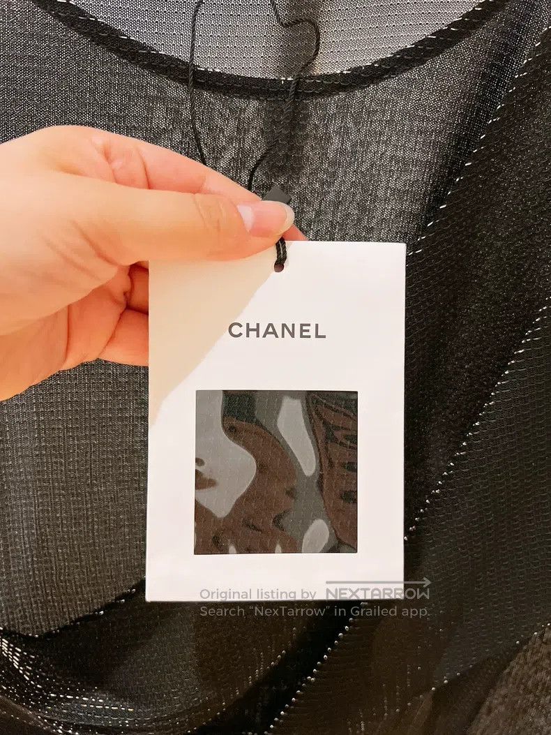 Chanel Chanel Black and silver illusion needle long sleeves Size XS / US 0-2 / IT 36-38 - 9 Thumbnail