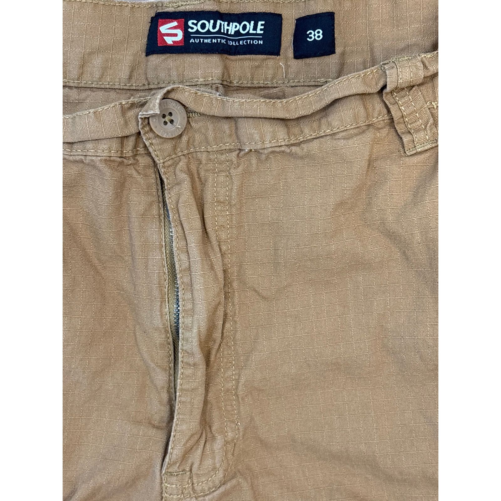 Southpole SouthPole brown cargo shorts baggy 38 ripstop y2k style Size US 38 / EU 54 - 2 Thumbnail