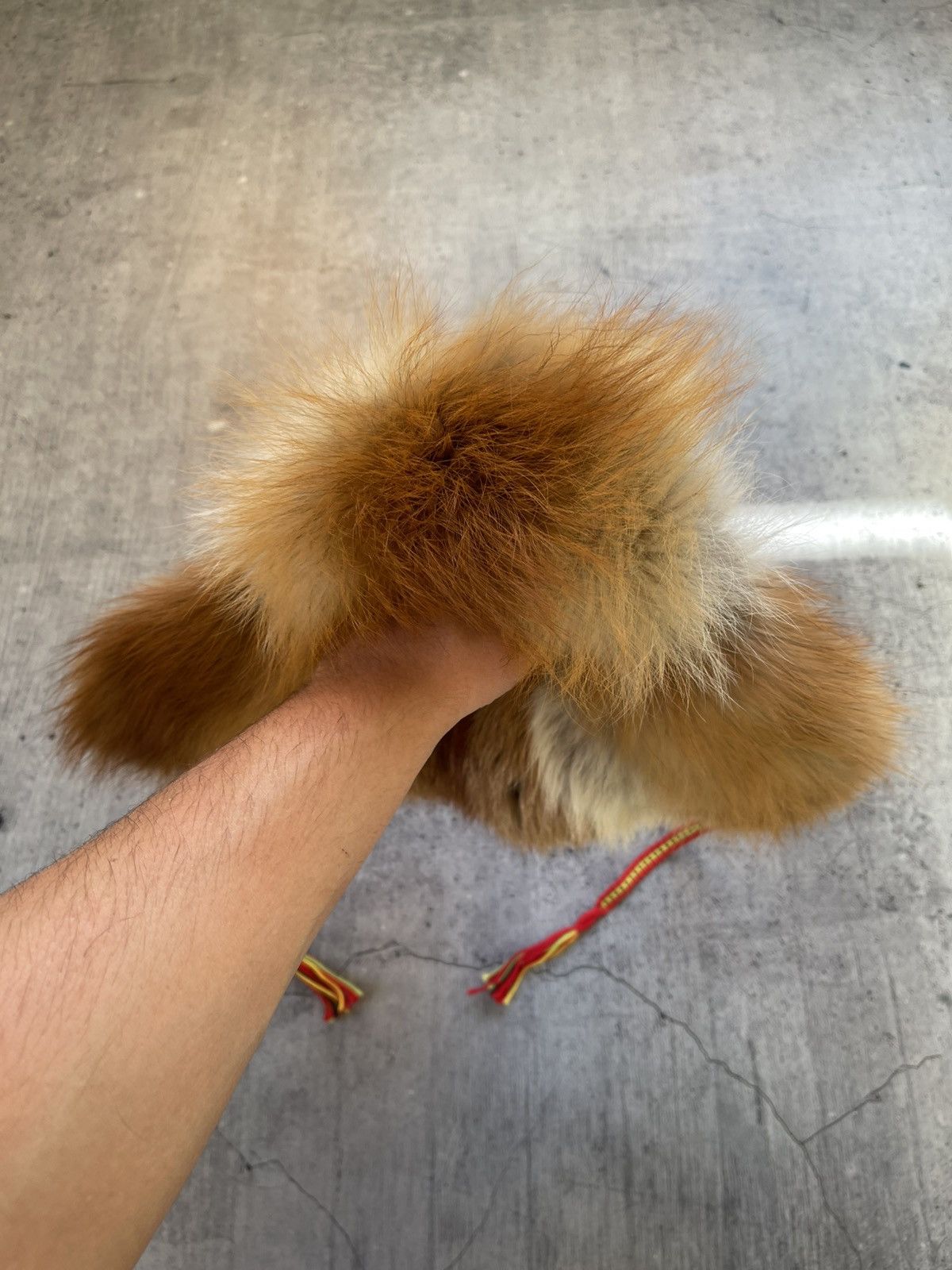 Vintage Vintage 90s ushanka trapper / checker hat real fur / leather Size ONE SIZE - 3 Thumbnail