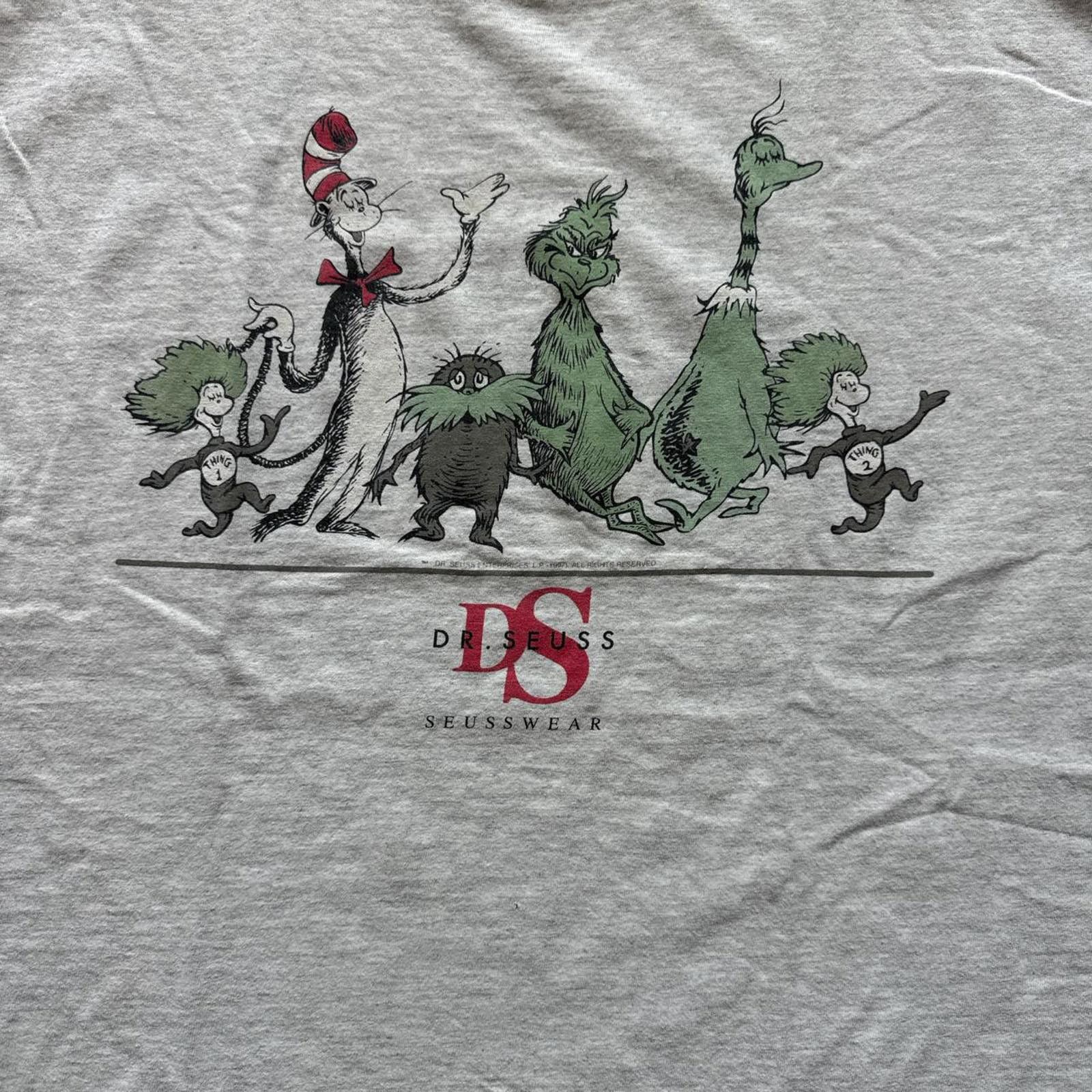Other Doctor Seuss "Seuss wear" Faded Vintage Distressed T-shirt Size US XL / EU 56 / 4 - 3 Thumbnail