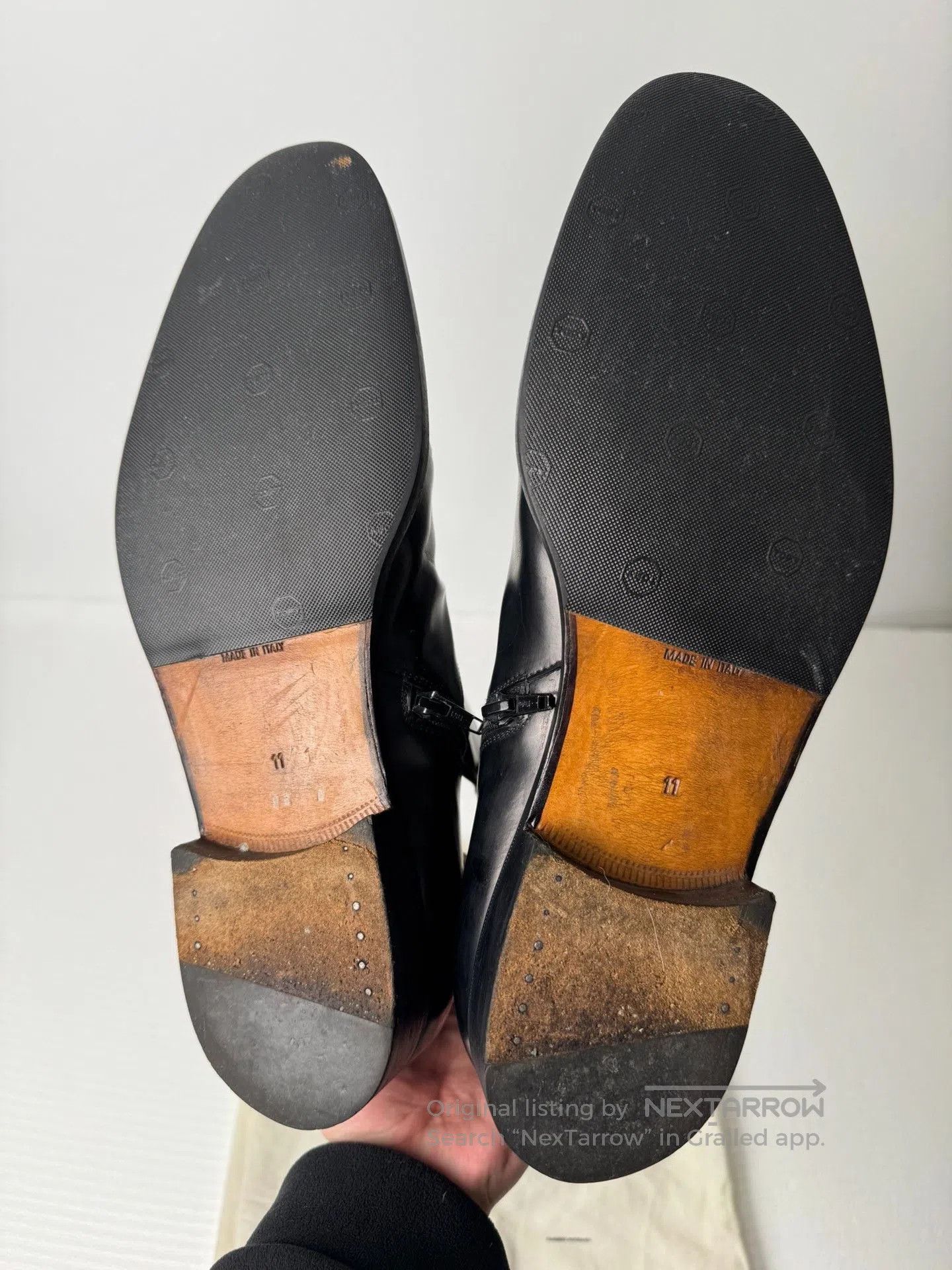 Helmut Lang Helmut Lang 2003 Zipper Leather Shoes. Size US 11 / EU 44 - 7 Thumbnail