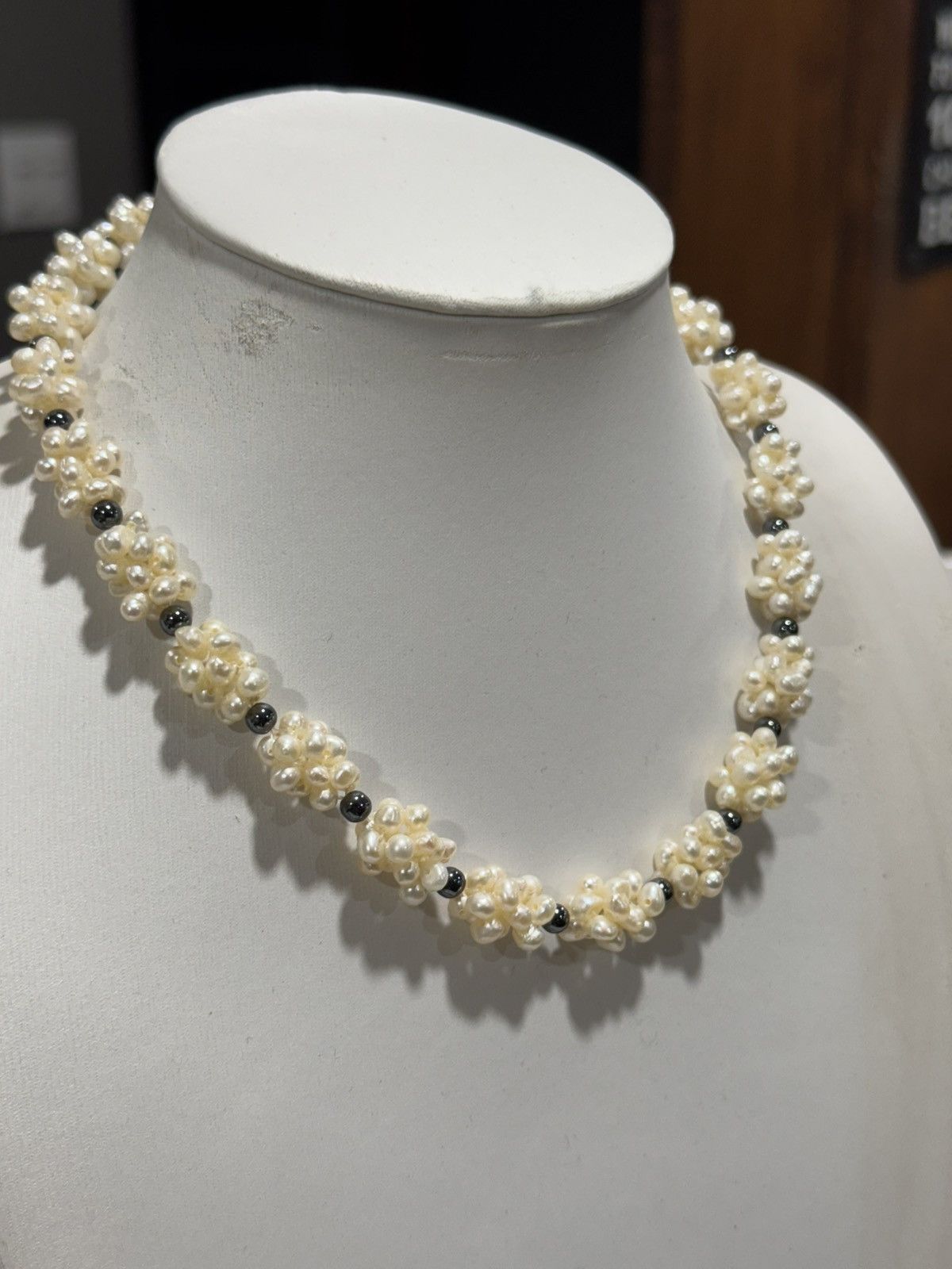 Jewelry Vintage Fresh Water Clustered Pearl Necklace Size ONE SIZE - 2 Thumbnail