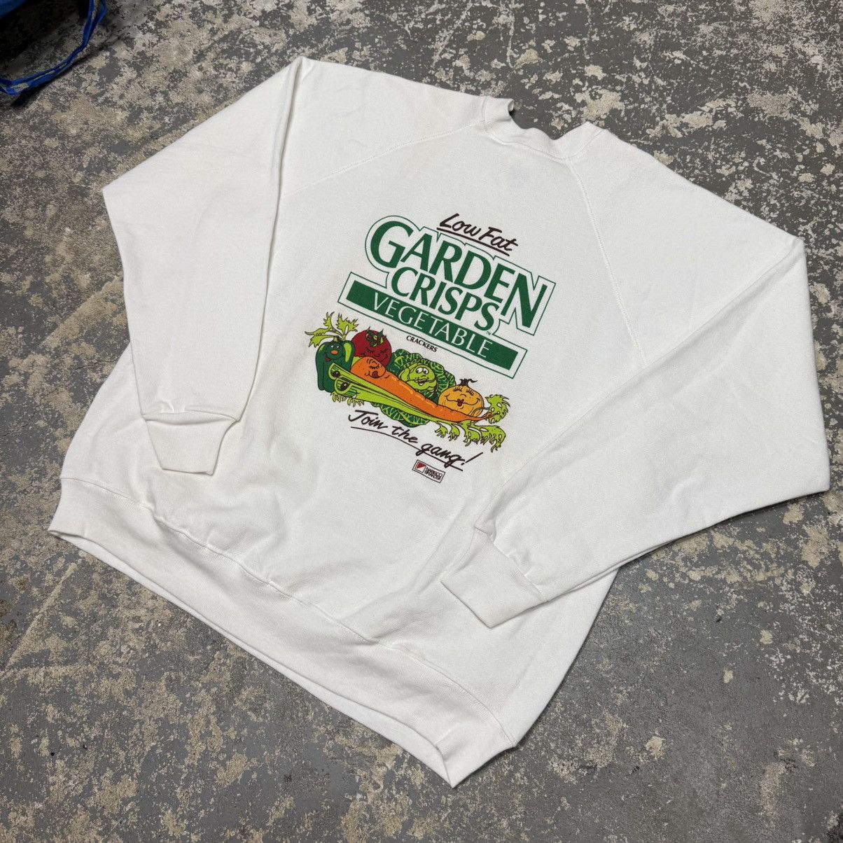 Other Vintage Low Fat Garden Crisps Vegetable Crewneck Hoodie Size US XL / EU 56 / 4 - 2 Thumbnail