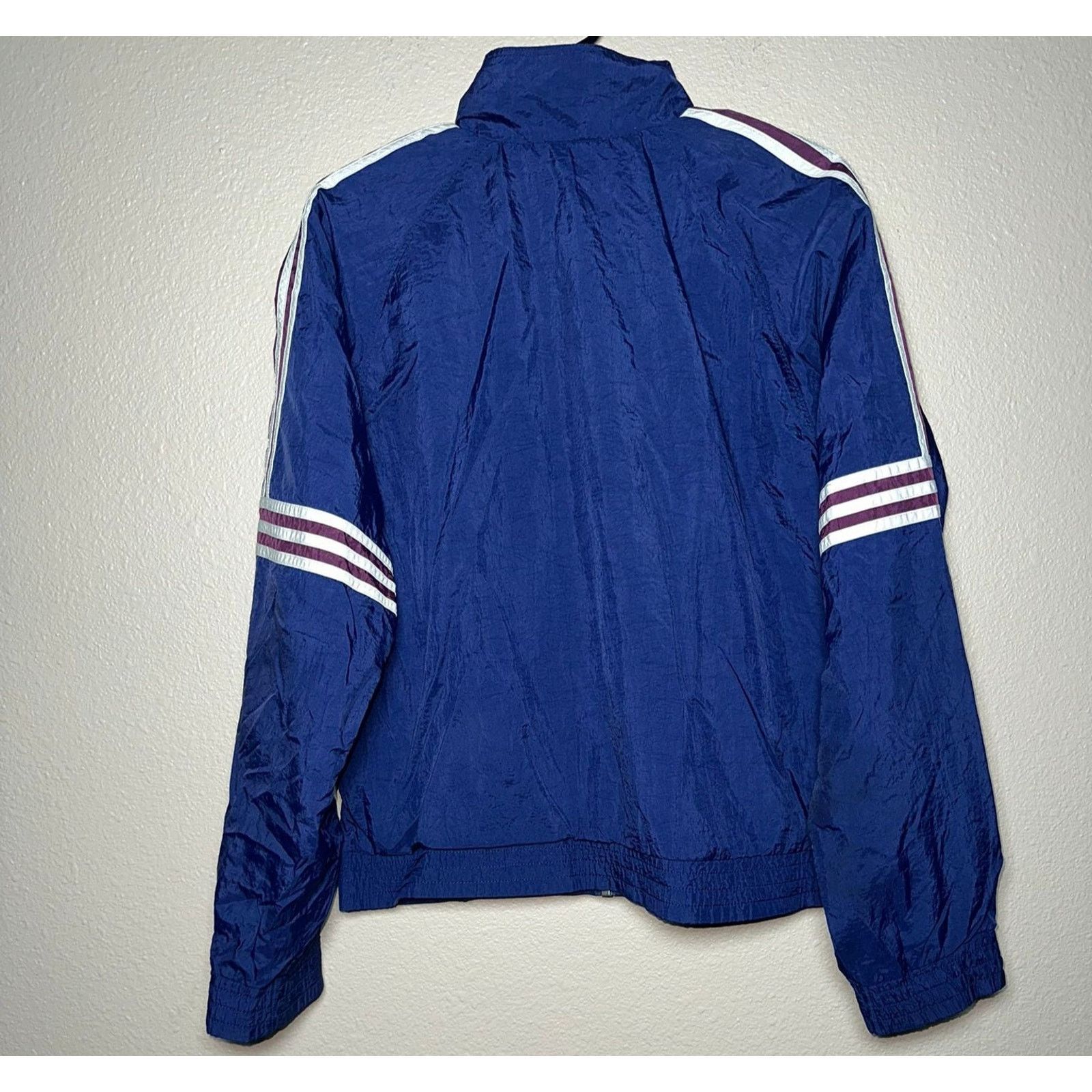 Adidas 💜 Vintage Adidas Windbreaker Track Jacket – With Size M Size US M / EU 48-50 / 2 - 2 Thumbnail