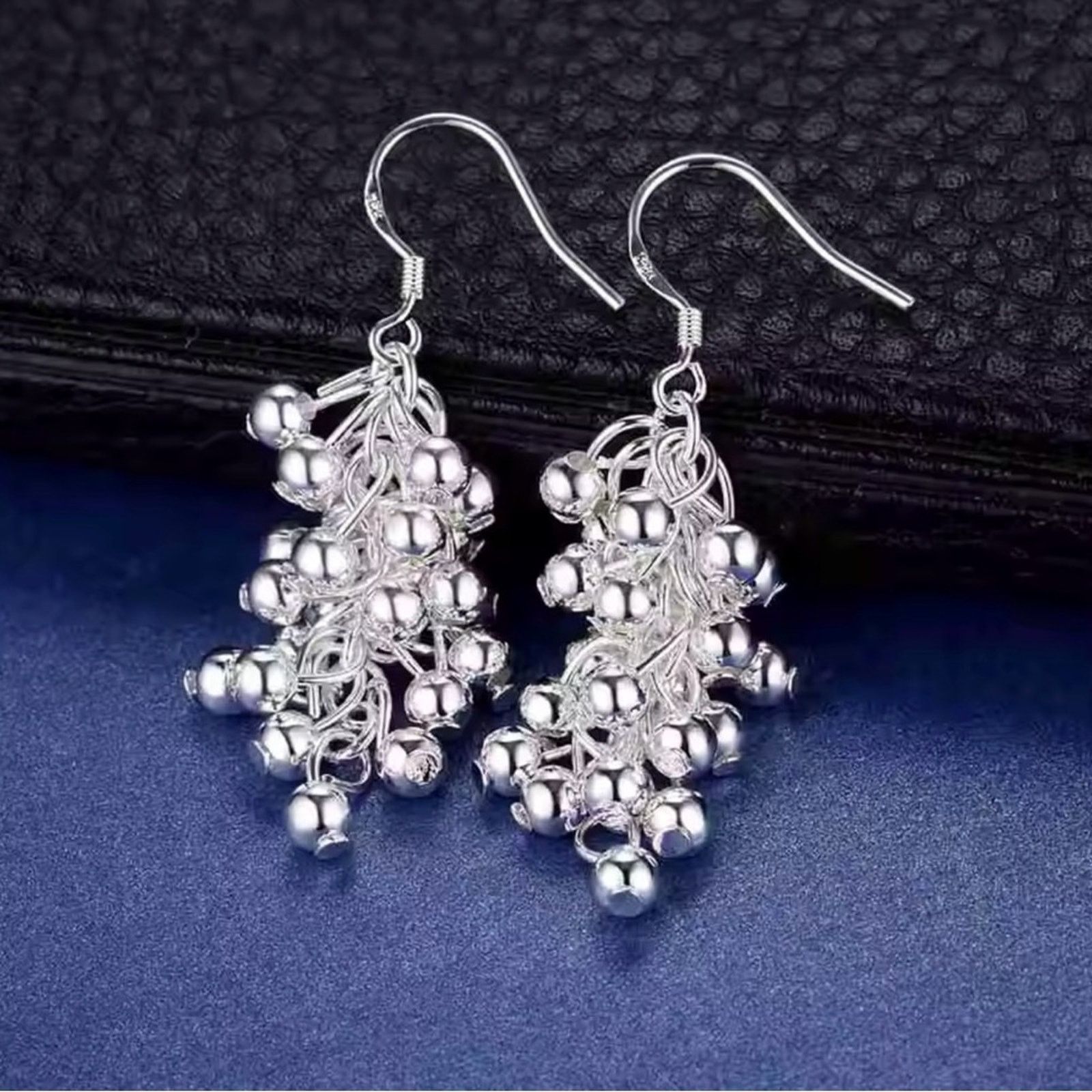 Other Sterling Silver Creative grape beads drop earrings for Woman Size ONE SIZE - 4 Thumbnail
