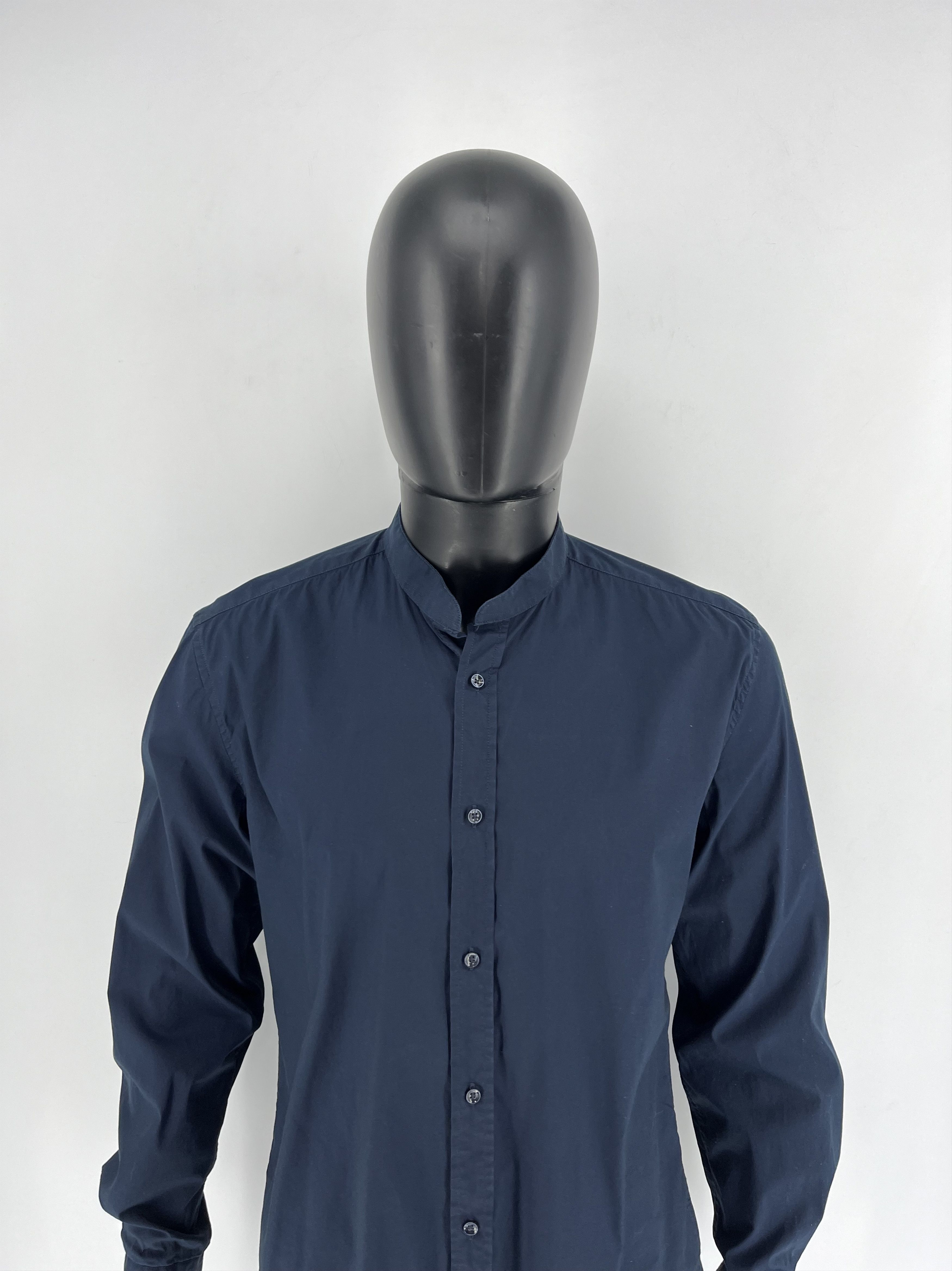 Antony Morato MENS ANTONY MORATO Slim Navy Black Button Casual Dress Shirt Size US L / EU 52-54 / 3 - 5 Thumbnail
