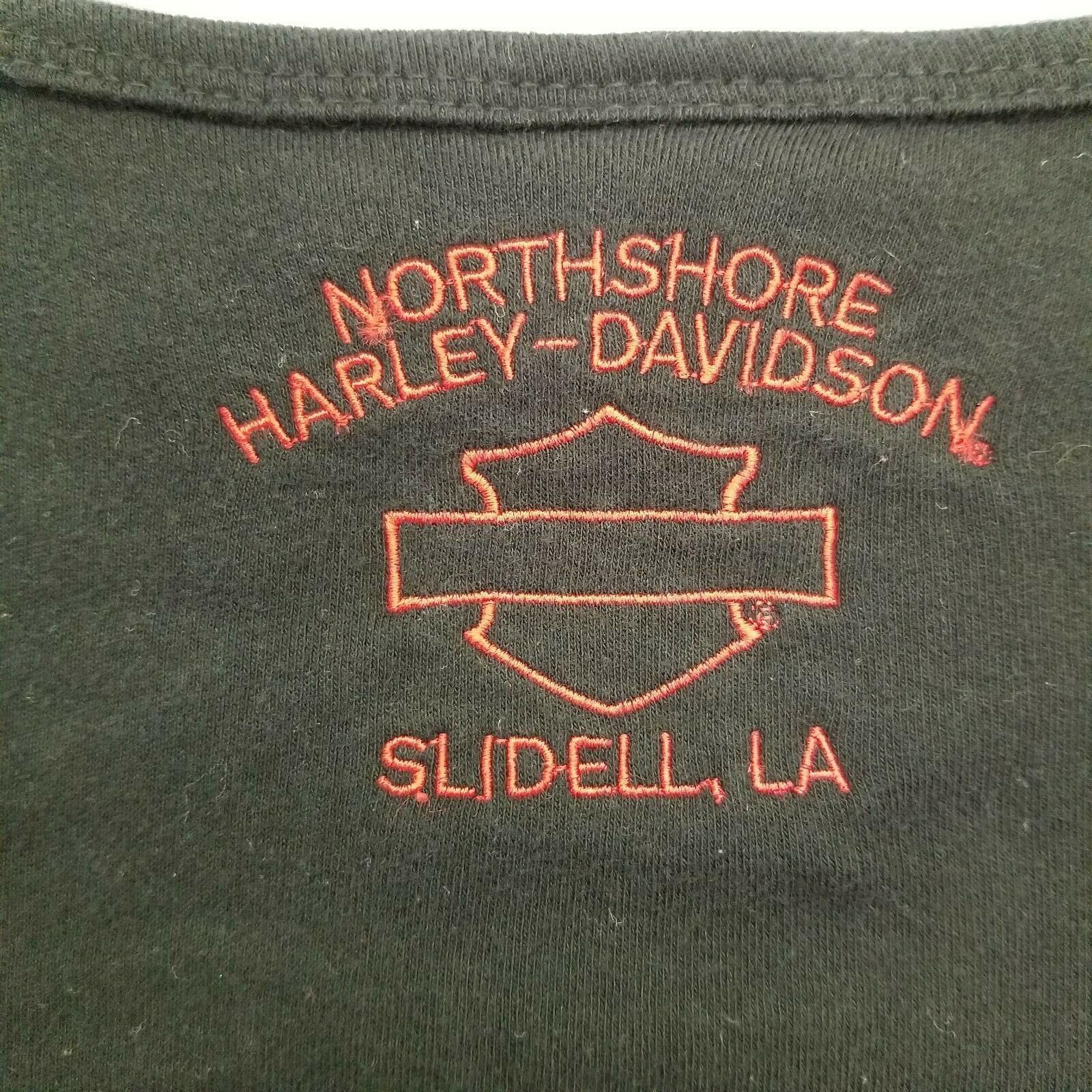 Harley Davidson Harely Davidson Black Long Sleeve Scoop Neck Embroidered Top Size L / US 10 / IT 46 - 3 Thumbnail