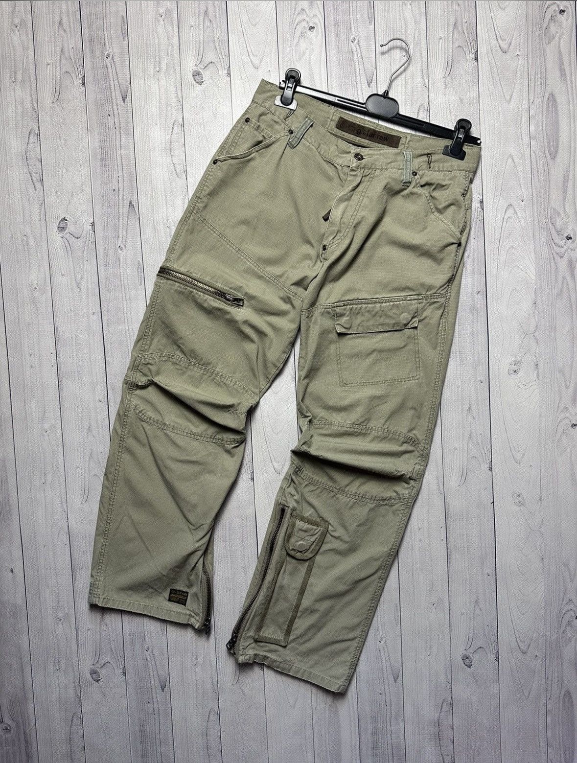 G-Star × Vintage Vintage G-Star Raw cargo pants Army pocket rare size 33 Size US 33 - 5 Thumbnail