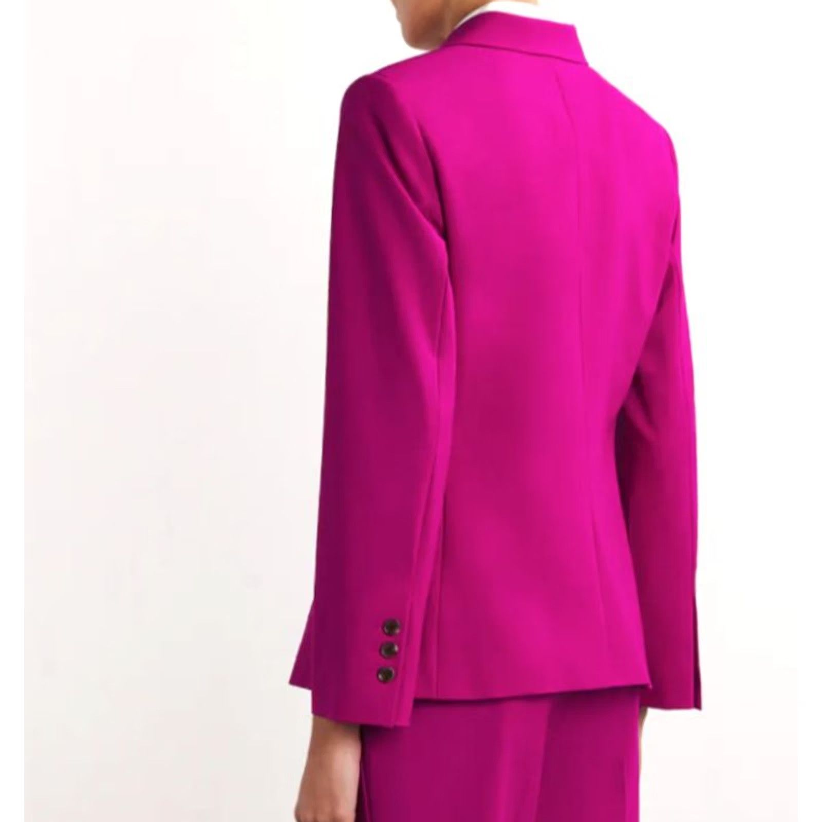 Theory VINTAGE? No. Final: Theory Blazer Women Slim Pink Wool Blend Single Breast Size 4 Solid 475 MSRP Basic Jacket Size S / US 4 / IT 40 - 6 Thumbnail