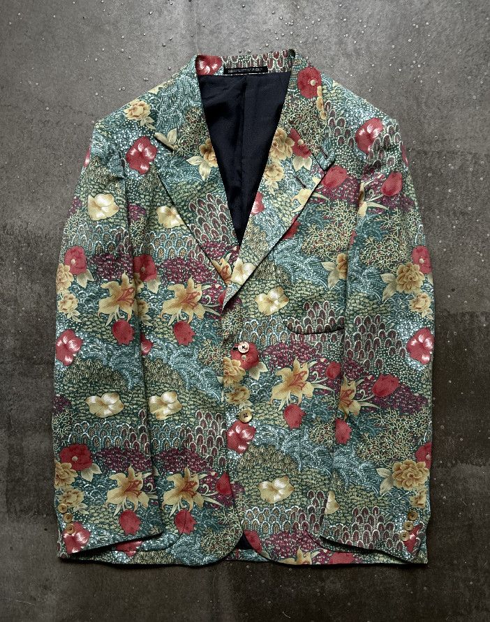 Yohji Yamamoto Yohji Yamamoto SS99 Floral Blazer Size 46R - 2 Thumbnail
