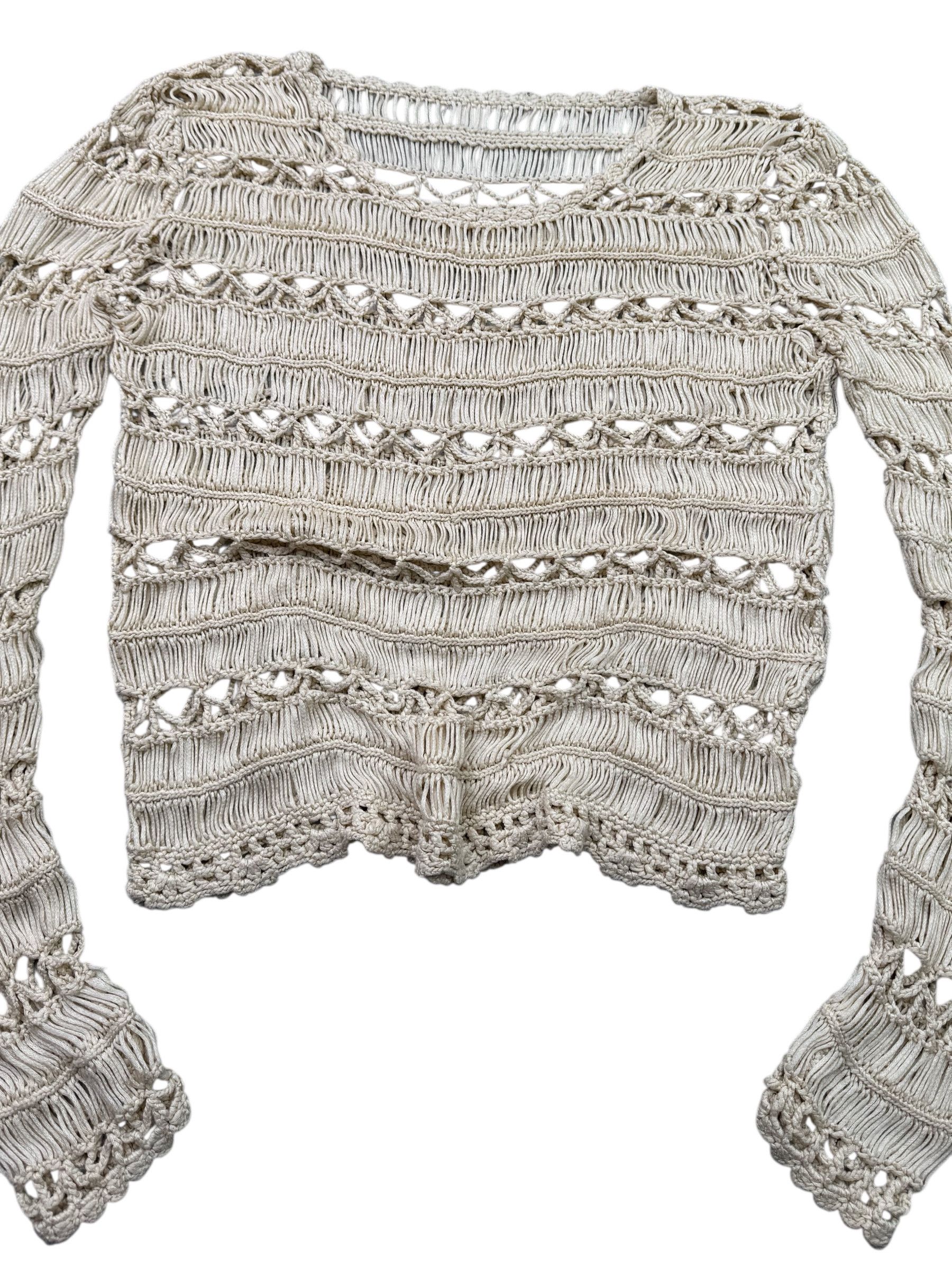 Vintage Vintage Mesh Cropped Sweater W219(V9) Size US S / EU 44-46 / 1 - 2 Thumbnail