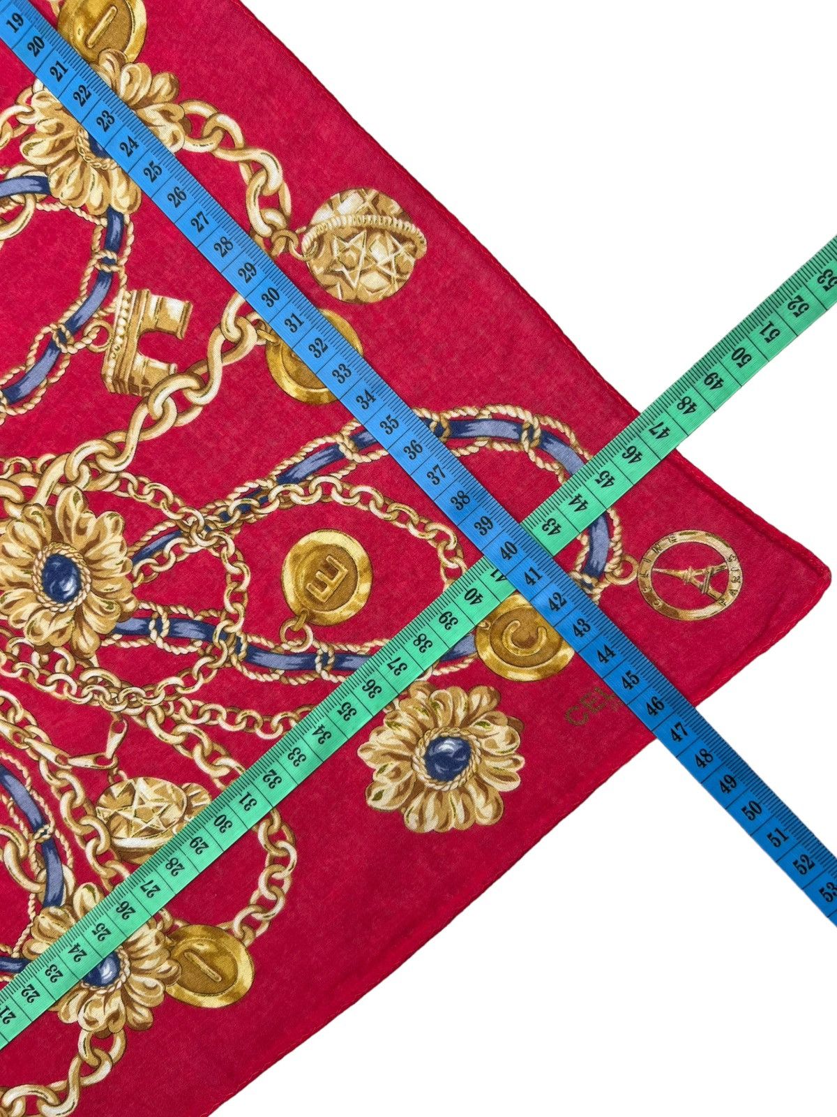 Celine Celine Handkerchief Neckerchief Bandana Pocketsquare Size ONE SIZE - 5 Thumbnail
