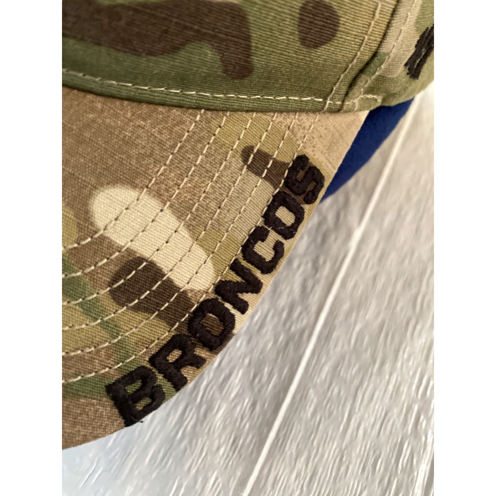 Bally 47’ Broncos Baseball Cap Ball Hat Camo Washed Men H148 Adjustable Solid Canvas One Size Men Women Casual Baseball Cap Size ONE SIZE - 3 Thumbnail