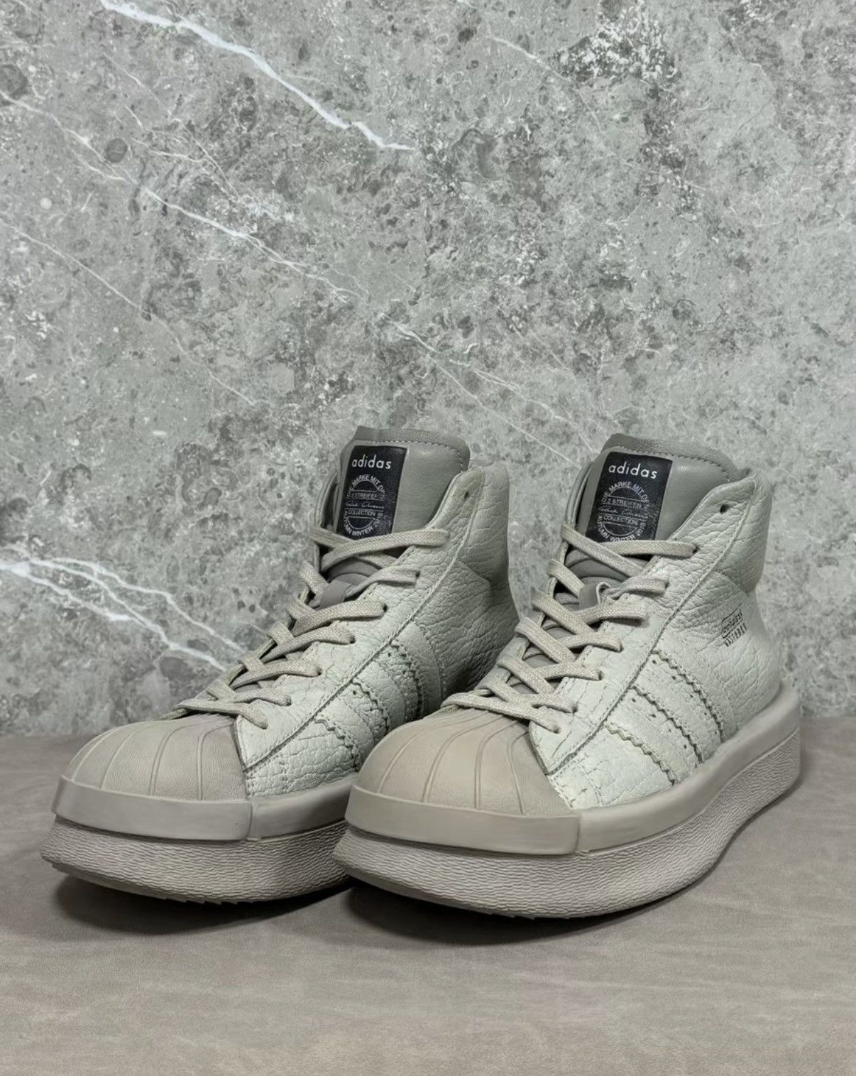 Rick Owens Rick Owens x adidas Chunky Shell-Toe Sneakers Size US 9.5 / EU 42-43 - 1 Thumbnail