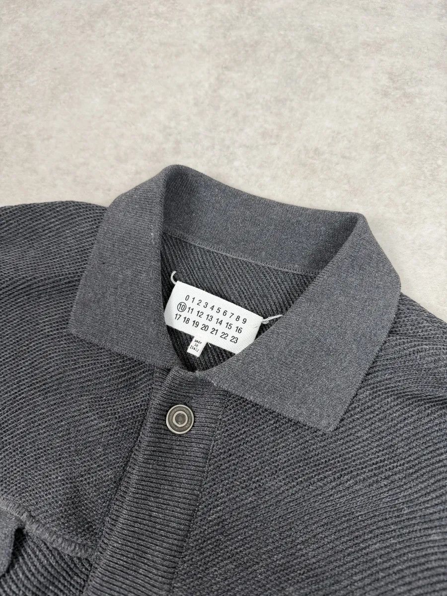 Maison Margiela AW2012 Maison Margiela Anthracite Grey Signature Buttoned Cardigan Jacket Size US M / EU 48-50 / 2 - 9 Thumbnail