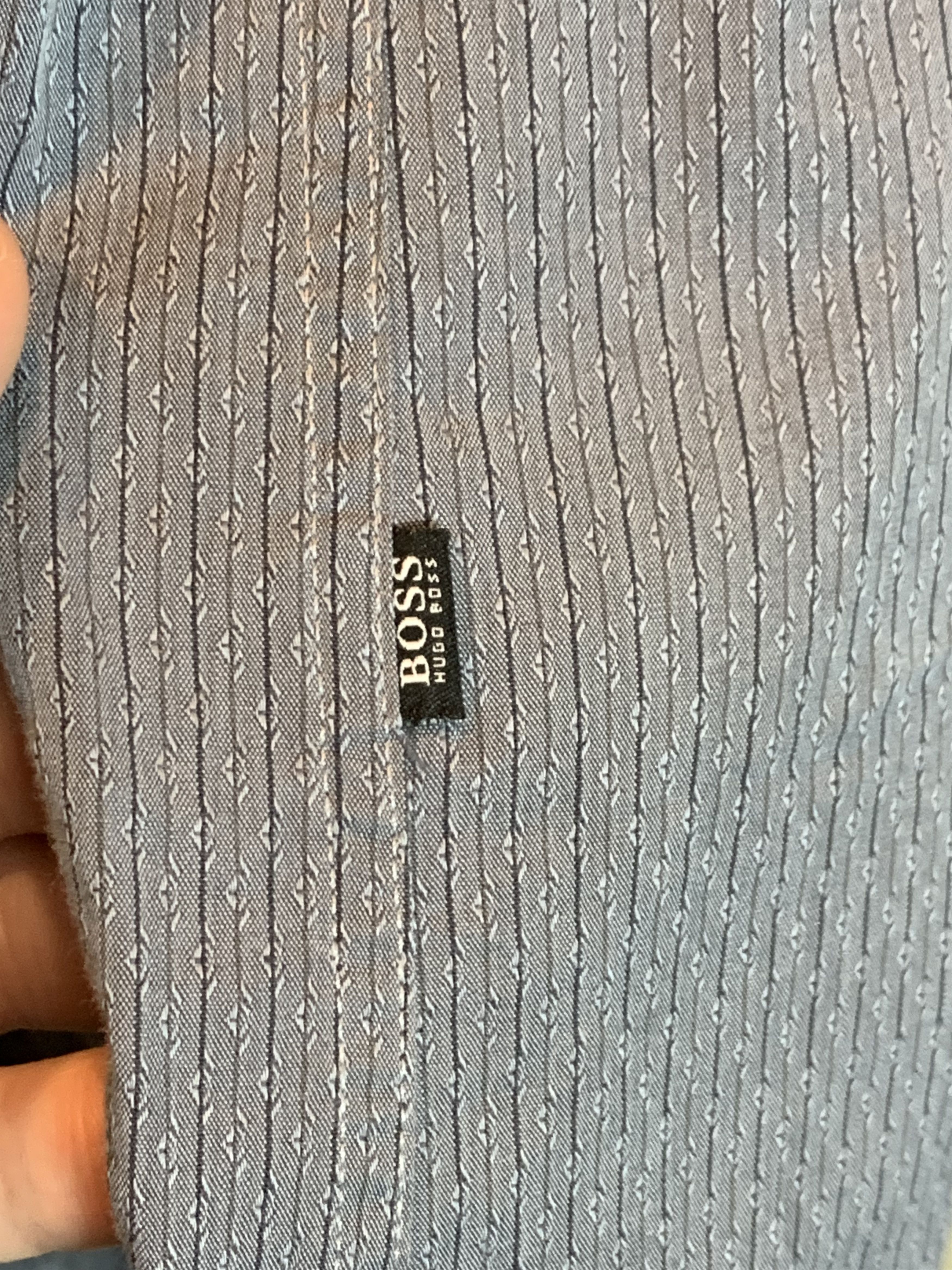 Hugo Boss *RARE* Vintage Hugo Boss Pattern Knit Button-Up Cotton Shirt Size US L / EU 52-54 / 3 - 4 Thumbnail