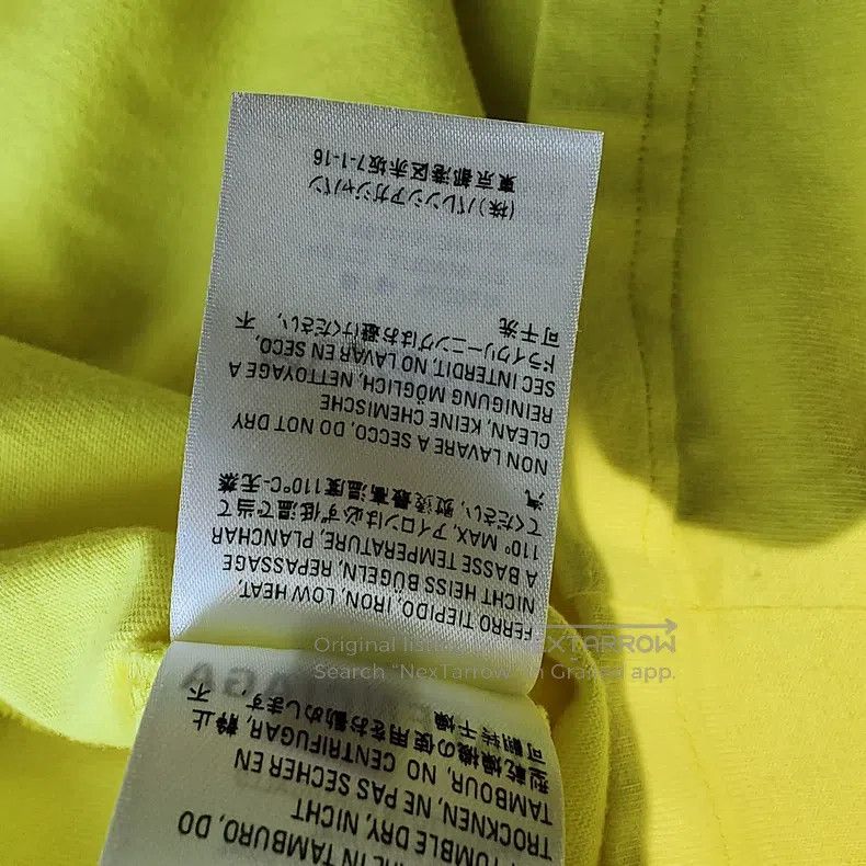 Balenciaga Balenciaga Bright Yellow Round Neck Printed Short Sleeve, Size US S / EU 44-46 / 1 - 8 Thumbnail