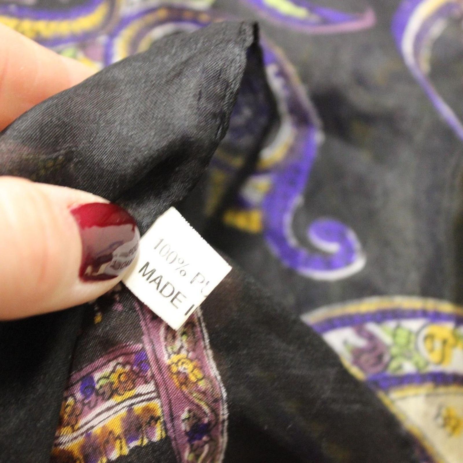 Other Vintage Paisley Silk Scarf Size ONE SIZE - 6 Thumbnail