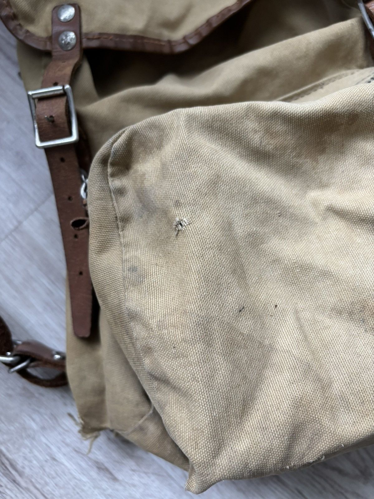 Other Vintage German Canvas & Leather Small Daypack 1950s–1970s Size ONE SIZE - 2 Thumbnail