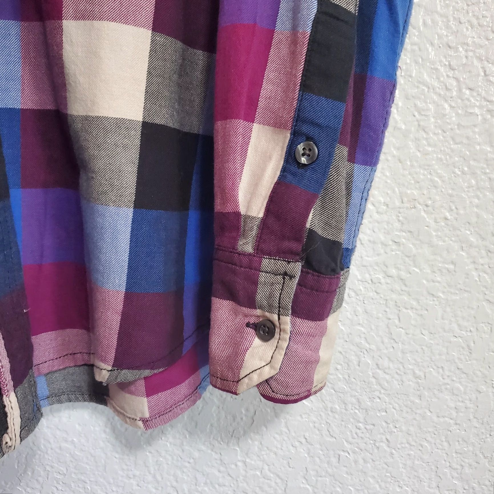 Mossimo Mossimo Supply Co Athletic Fit Shirt Men M Plaid Cotton Long Sleeve Button Up Multicolor Size US M / EU 48-50 / 2 - 6 Thumbnail