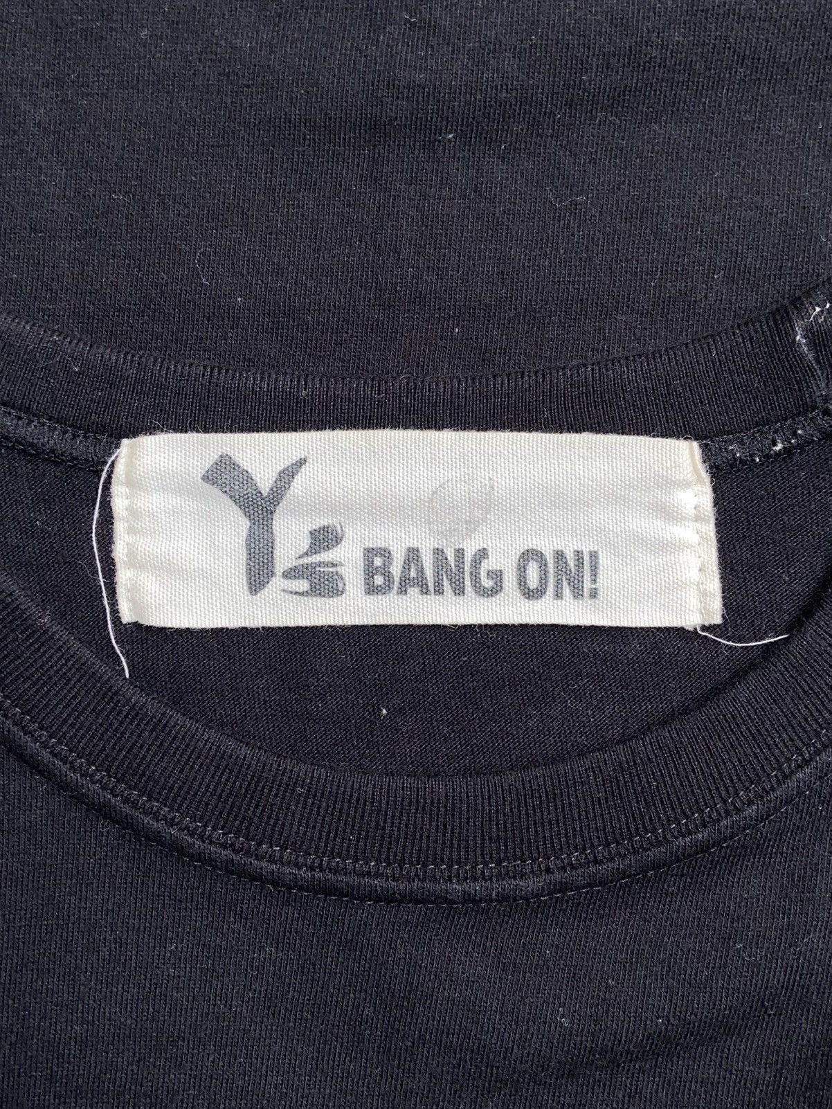 Yohji Yamamoto Y’S BANG ON! Black Logo T-Shirt Size US M / EU 48-50 / 2 - 7 Thumbnail