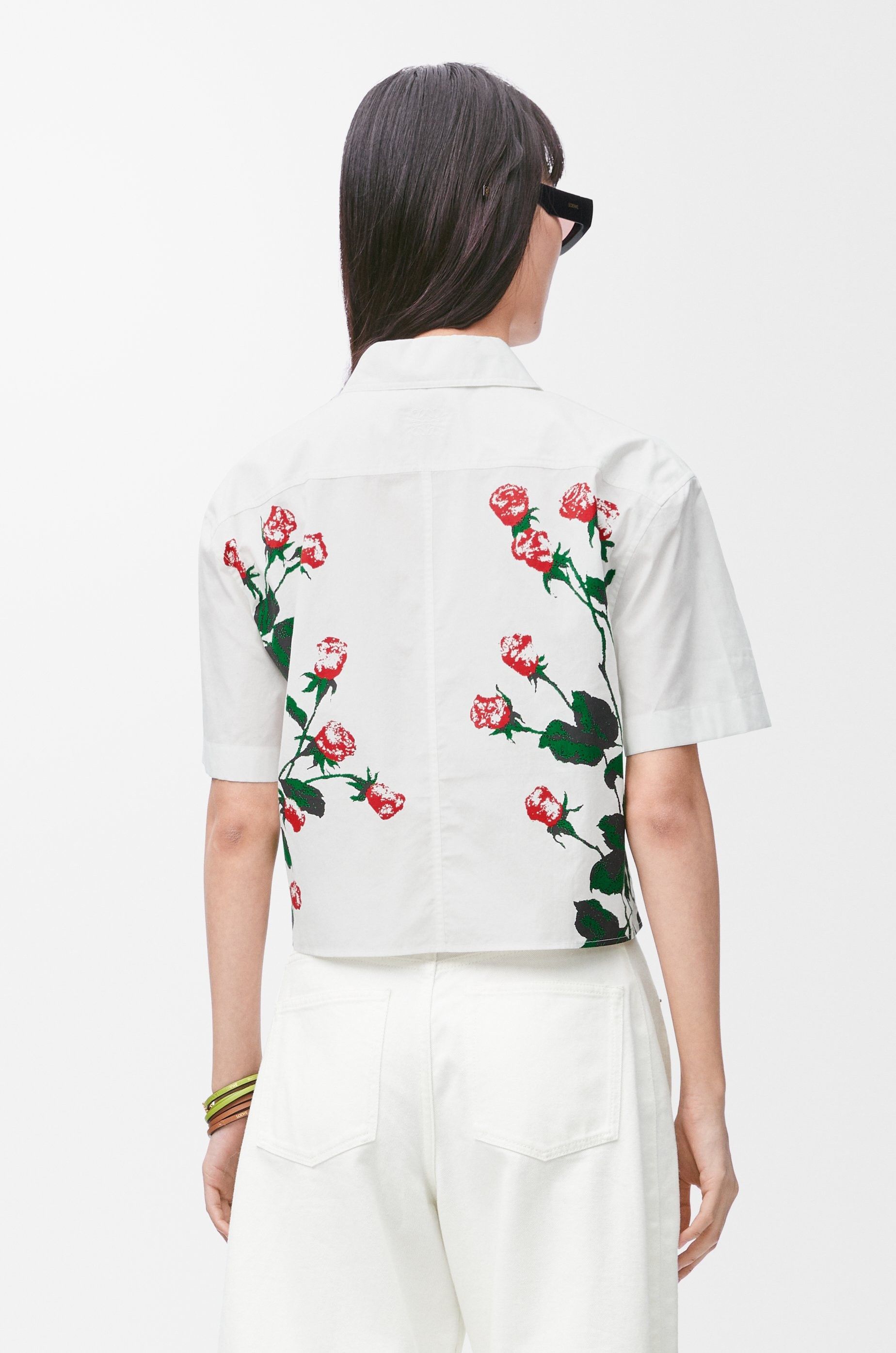 Loewe o1in1g0426 Short Sleeve Shirt in White Size L / US 10 / IT 46 - 4 Thumbnail
