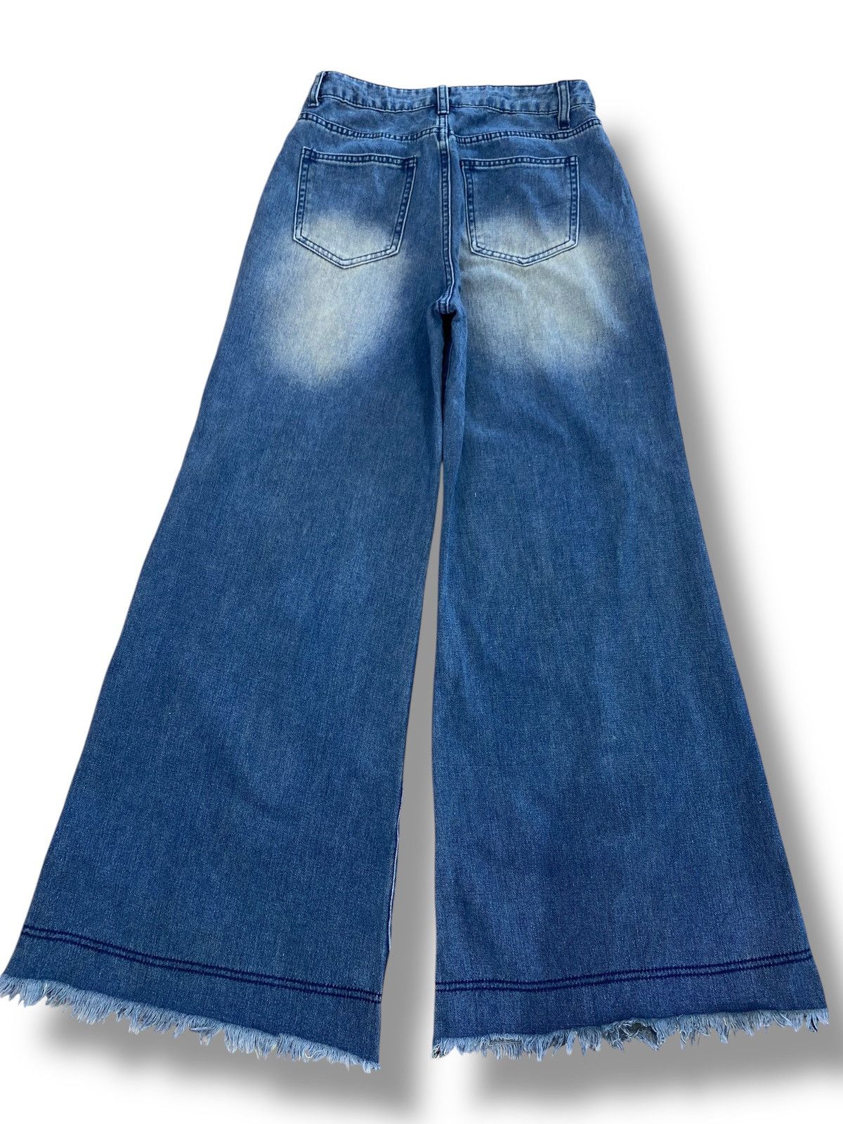 Other Japanese Brand Romwe Ripped Star Wide Leg Style Size US 27 - 2 Thumbnail
