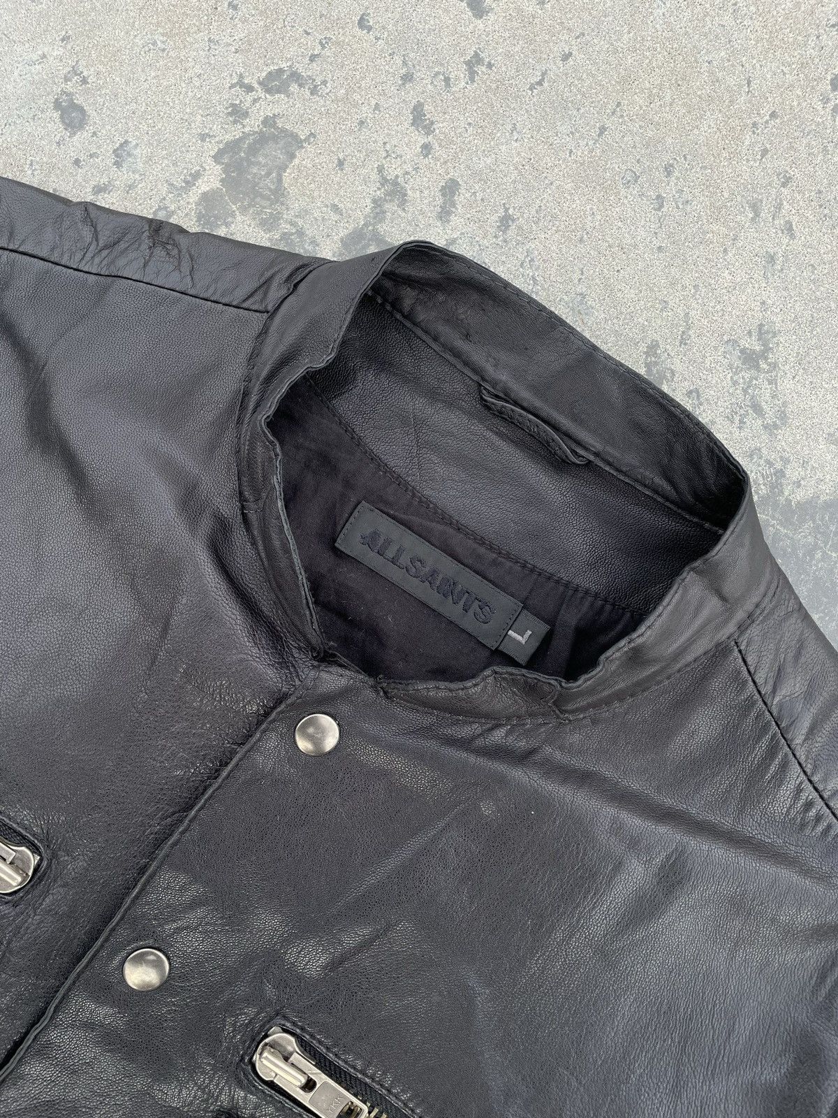 Allsaints All Saints Ramones Leather RARE Avant Garde Y2K Jacket Size US L / EU 52-54 / 3 - 11 Thumbnail