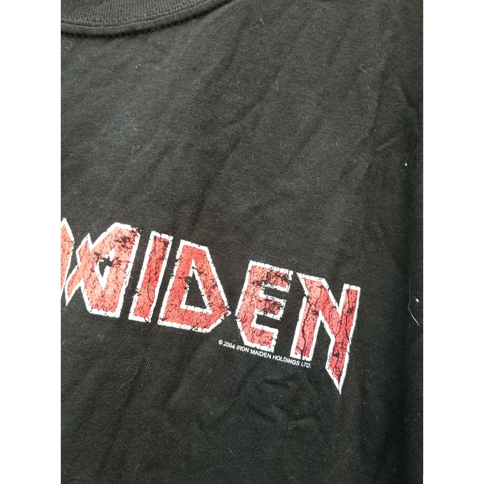 Vintage VINTAGE Iron Maiden T Shirt XL Black Band Tee Deadstock 2004 Crew Neck Short Sleeve Size US XL / EU 56 / 4 - 2 Thumbnail