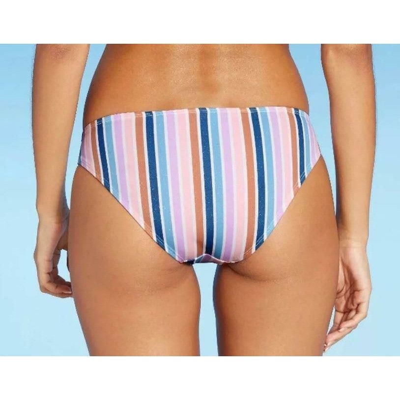 Other Xhilaration Womens Stripe Hipster Bikini Bottom Swimwear 14W Size ONE SIZE - 3 Thumbnail