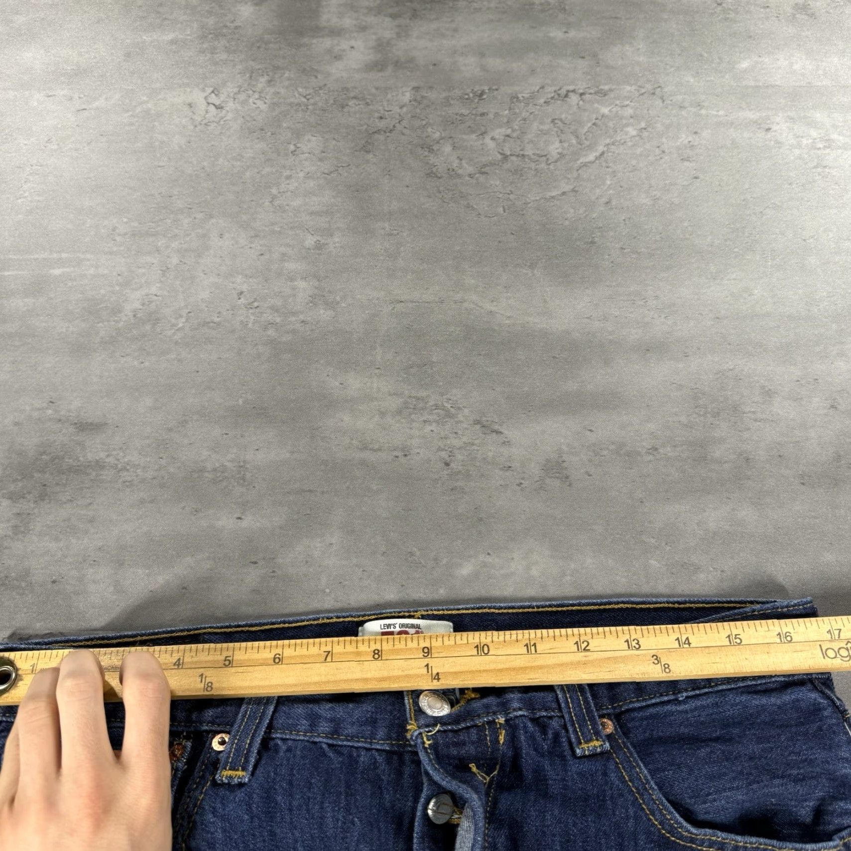 Levi's VINTAGE Levi's Jeans Men 34x32 501 XX Blue Denim Dark Western Cowboy Distressed Regular 34 in Mens Jeans 90s Size US 34 / EU 50 - 5 Thumbnail