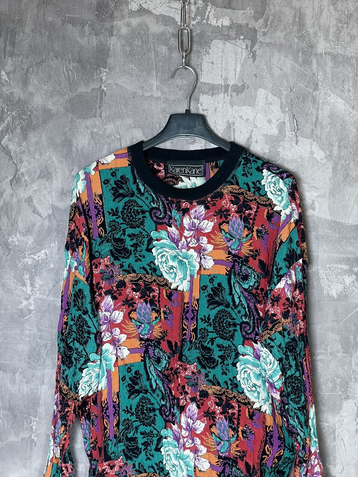 Japanese Brand × Vintage Vintage Tattoo Mesh Long Sleeve Top Gaultier Style Size M / US 6-8 / IT 42-44 - 2 Thumbnail