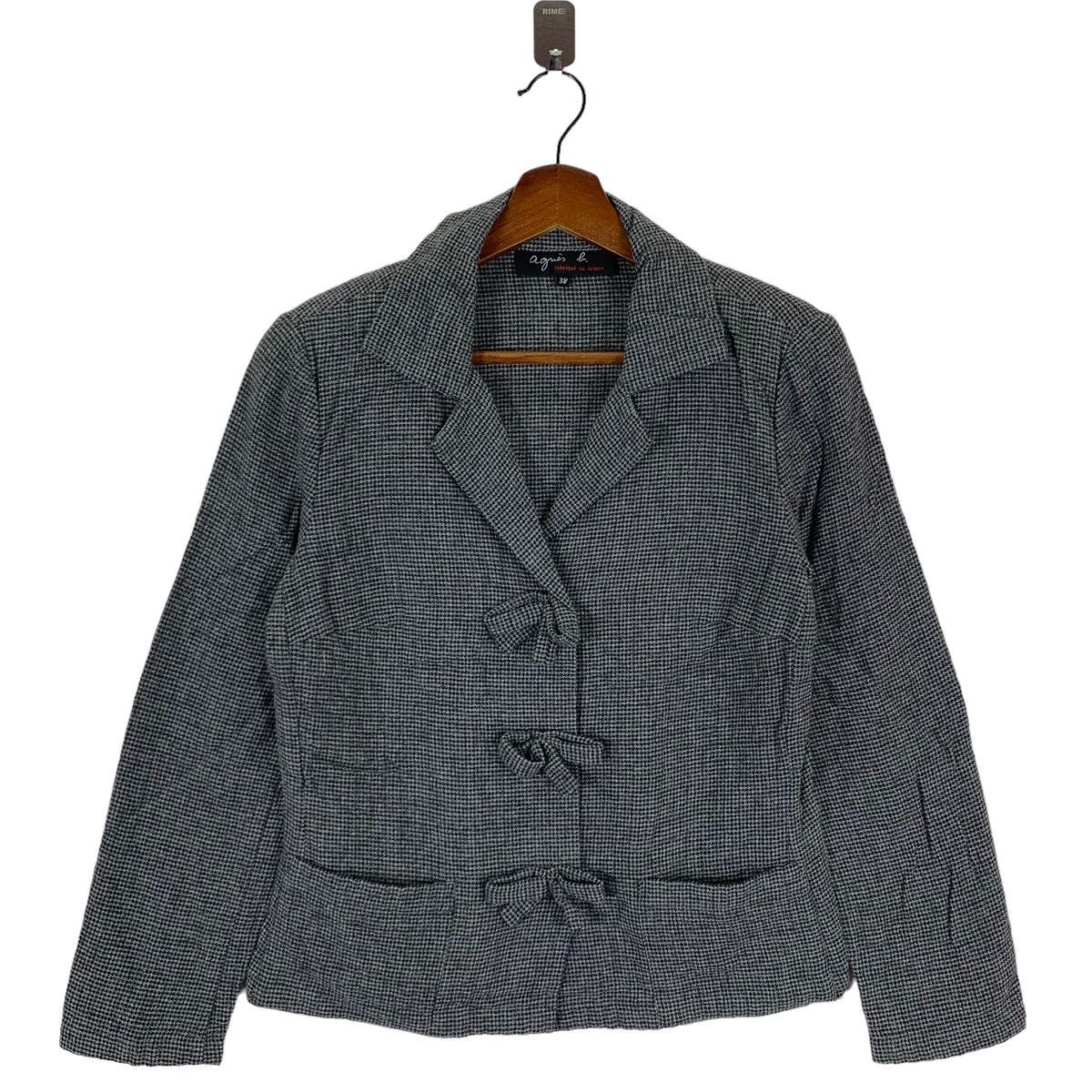 agnes b. VINTAGE DESIGNER AGNES B SNAP BUTTON COAT WOMEN Size S / US 4 / IT 40 - 1 Thumbnail