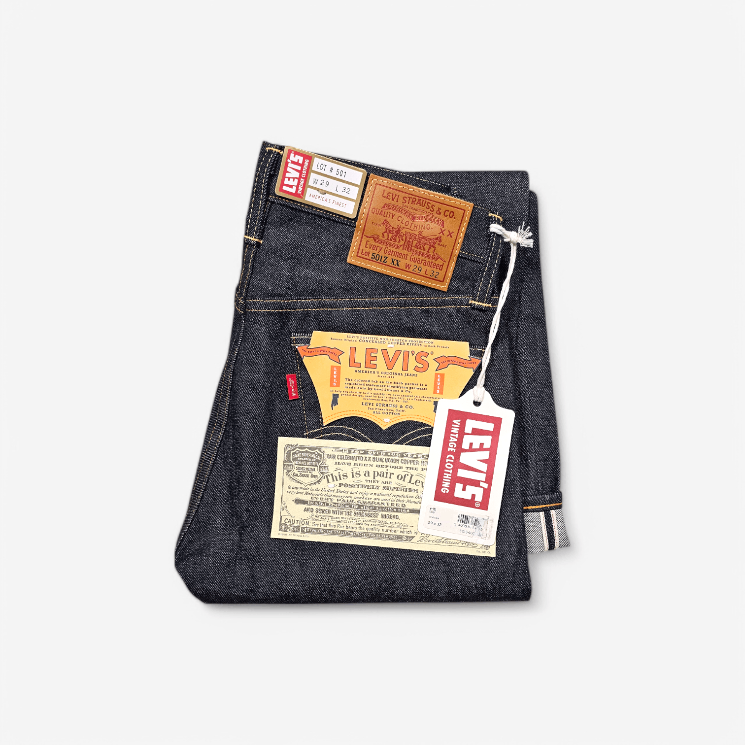 Levi's Vintage Clothing Levi's Vintage Clothing 1954 501 Selvedge Big E Japan Made Size US 29 - 1 Thumbnail