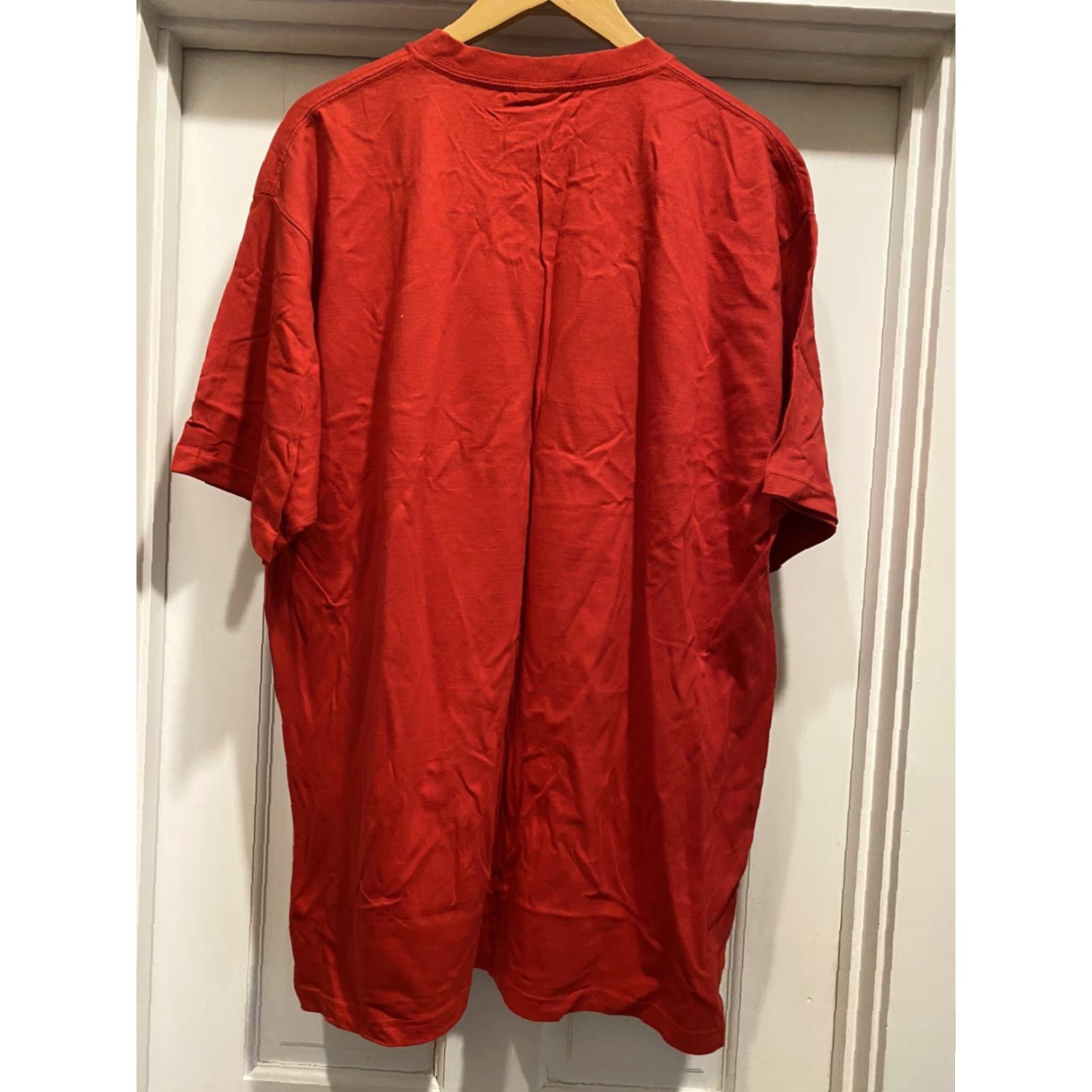 Vintage NOS Mens 2XL M&M World NYC New York Red Short Sleeve XXL 2007 T-Shirt Crew Neck Cotton Mint Size US 39 - 3 Thumbnail