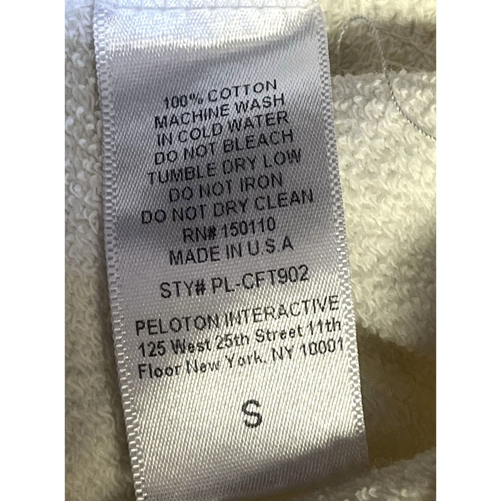 Logo 7 Peloton Sweatshirt Womens Size Small Pullover Floral Logo Cotton White Activewear Crew Neck Long Sleeve Shirt Size S / US 4 / IT 40 - 7 Thumbnail