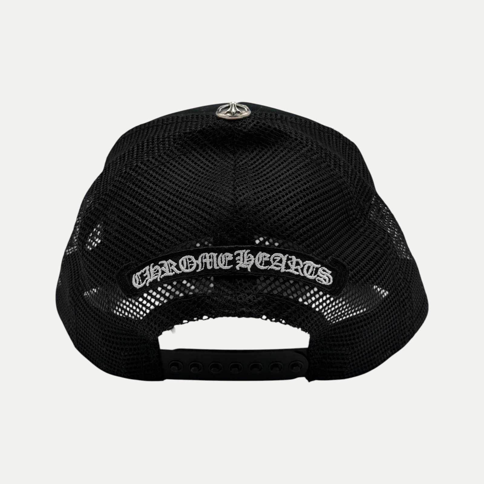 Chrome Hearts Chrome Hearts Triple Cross White Patch Trucker Hat Size ONE SIZE - 3 Thumbnail