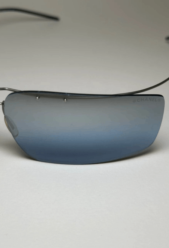 Chanel CHANEL Sunglasses 4032 Rimless Rhinestone 4017 Shields Size ONE SIZE - 6 Thumbnail