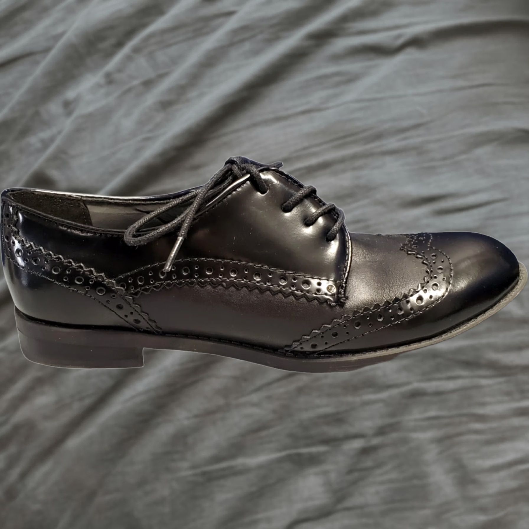 Marc Fisher Marc Fisher Sailor Oxford Dress Shoes Womens Size 6M Black Leather Almond Toe EUC Footwear Flat Lace Up Mens? Women Size XS / US 0-2 / IT 36-38 - 1 Thumbnail