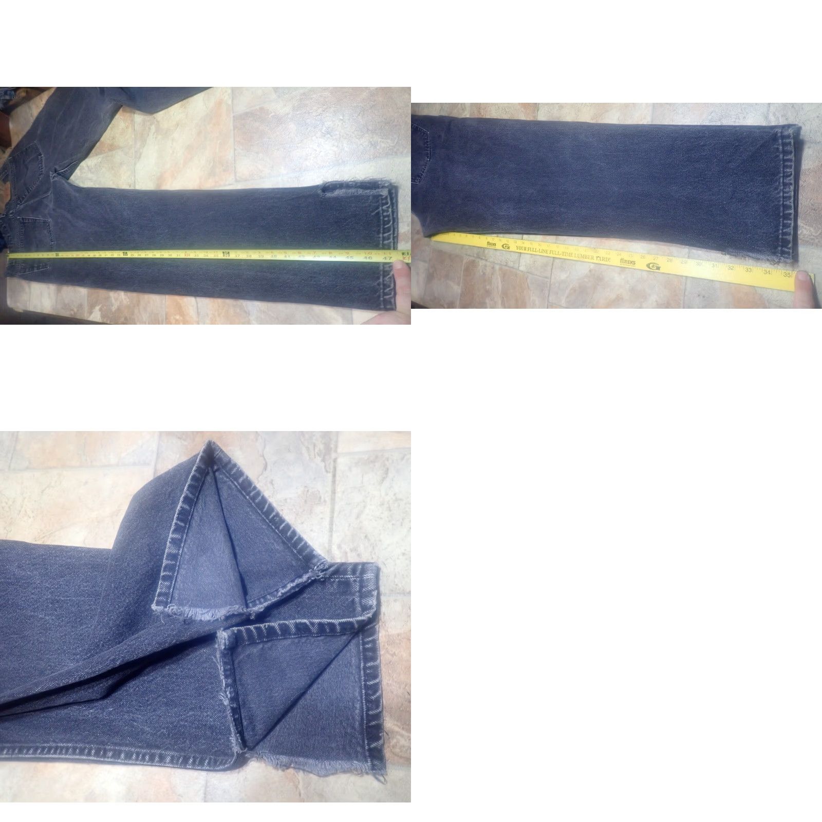 Levi's VINTAGE Levi's 550 Jeans Men 38x36 Black Denim Distressed 90s USA Fast Shipping Size US 38 / EU 54 - 8 Thumbnail